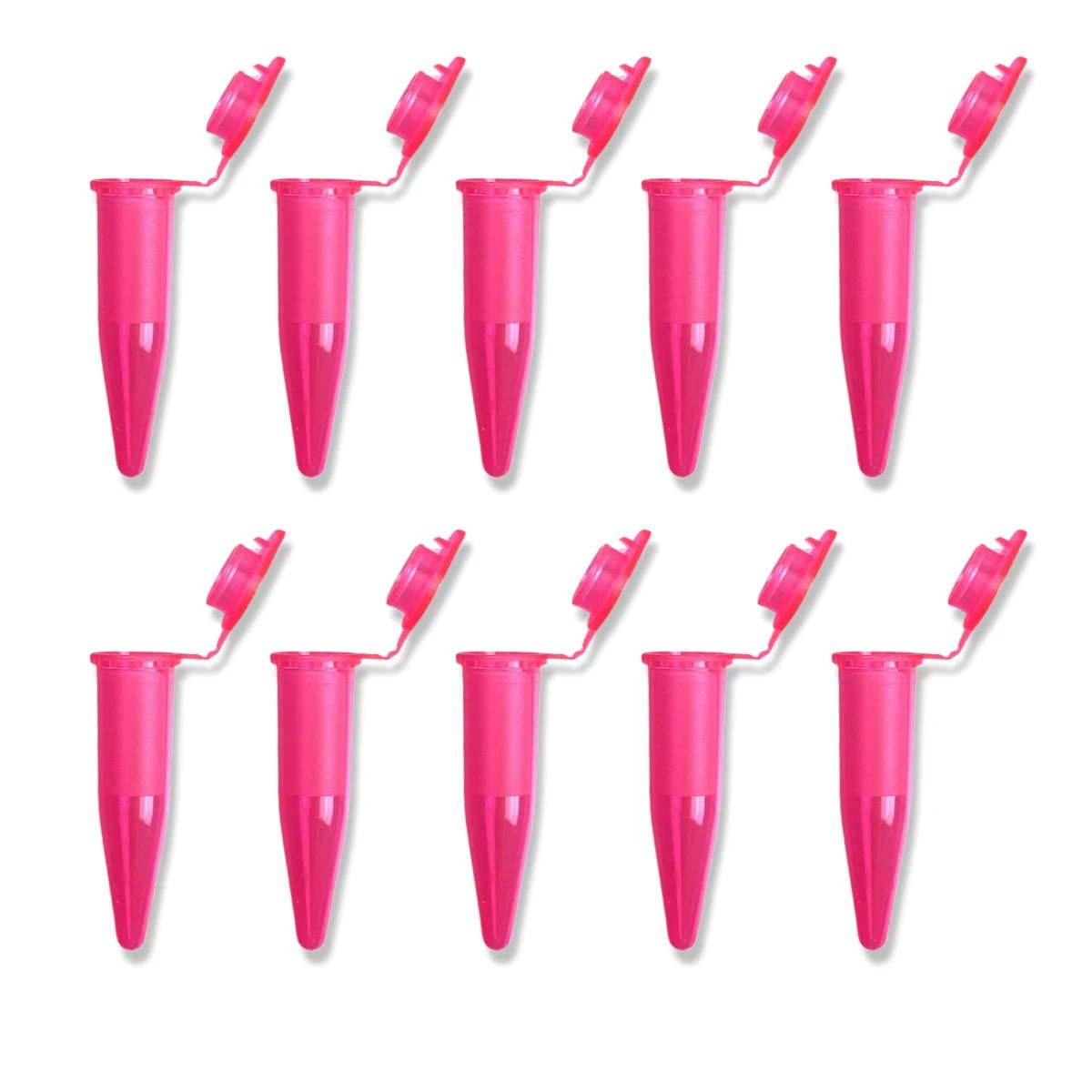 10er Set Micro-Tubes Kapseln 1,5ml – Praktisch & Wiederverwendbar - Pink - from DieBallerei