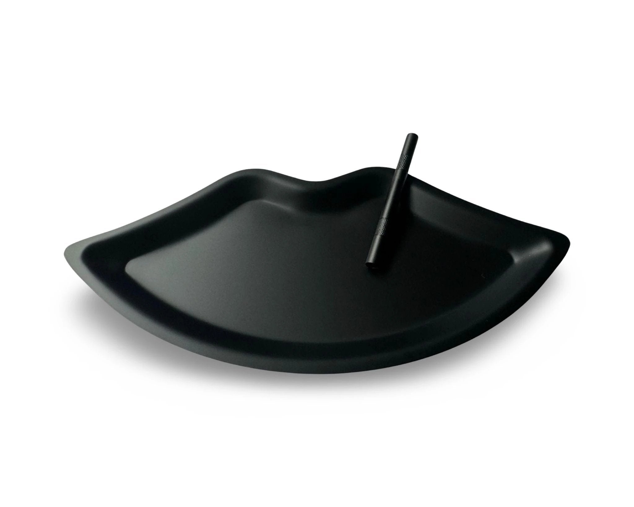 Set „Schwarz Matt Lips“ – Metall Zieh-Unterlage in Lippenform + Röhrchen - from DieBallerei