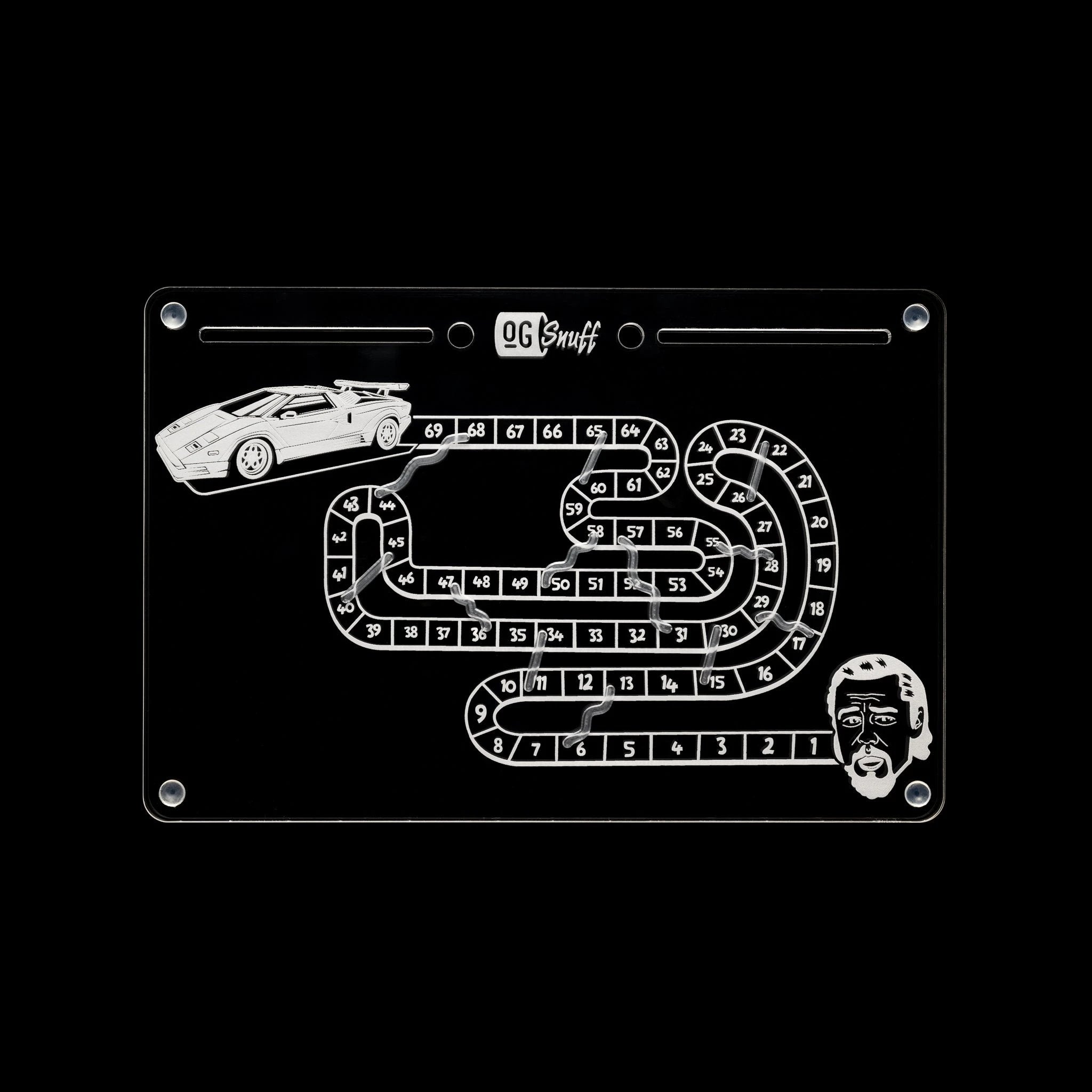 OG SNUFF – Wolf of Wall Street Snuff Board – „Snakes and Ladders“-Design – 11 Rillen - from DieBallerei