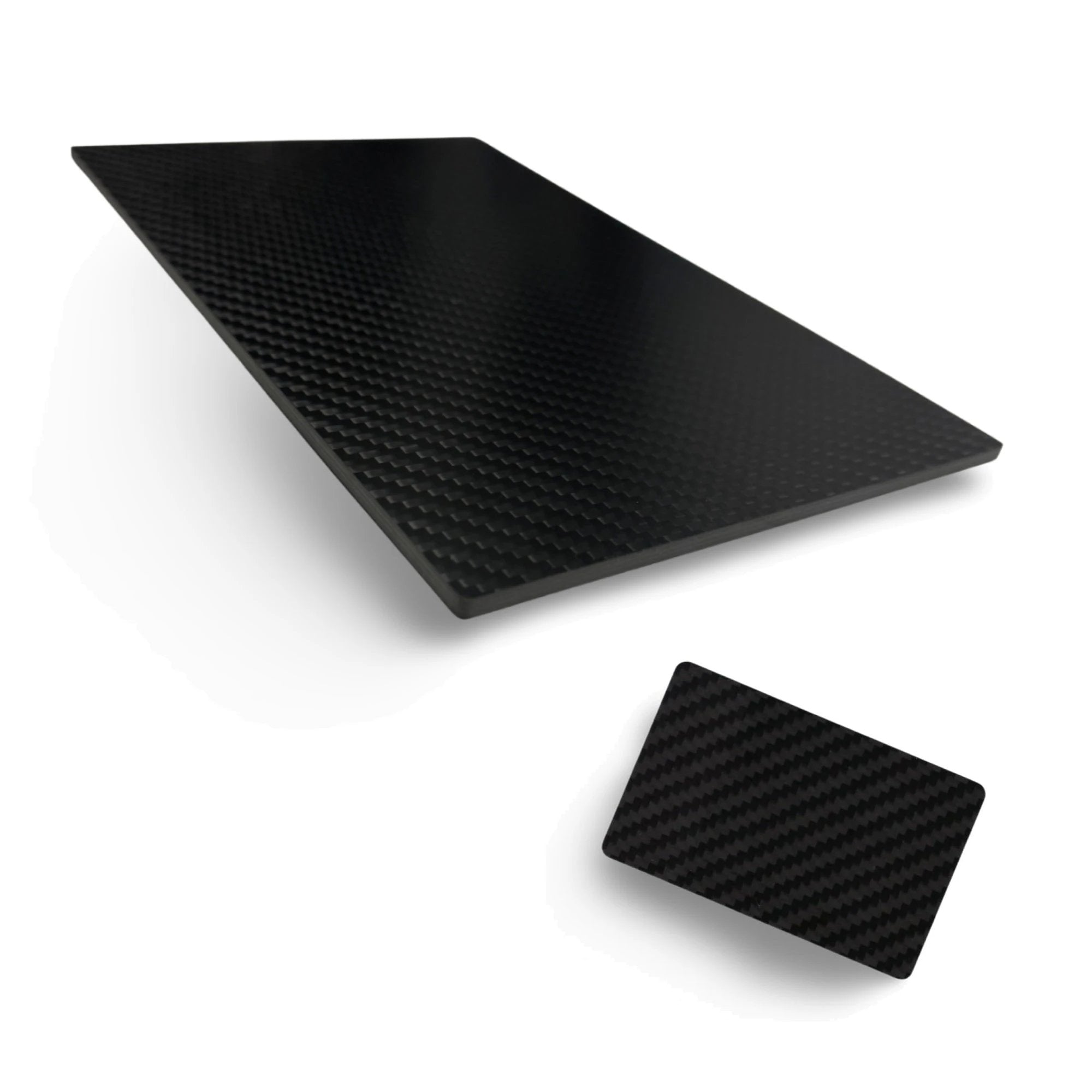 Set: Carbonfaser Unterlage (22x14cm) & Hack-Karte – Edles Design - from DieBallerei