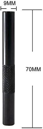 8-teiliges Aluminium-Röhrchen-Set – Schwarz, Braun, Chrom, Silber - Ziehröhrchen from DieBallerei