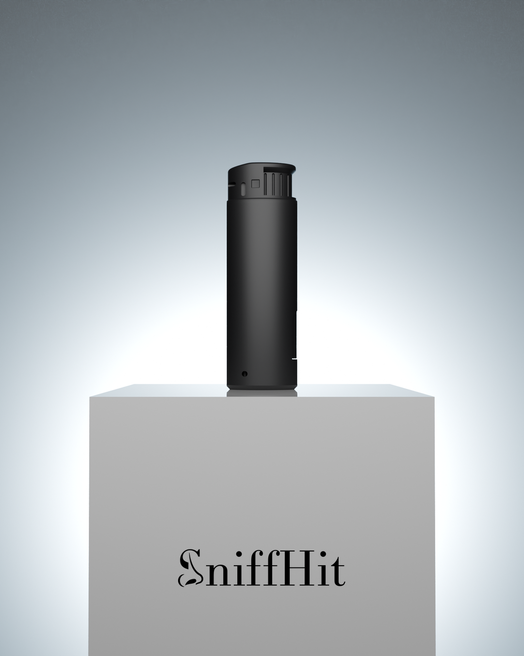 SniffHit All-in-One Dosierer – Produkt auf podest