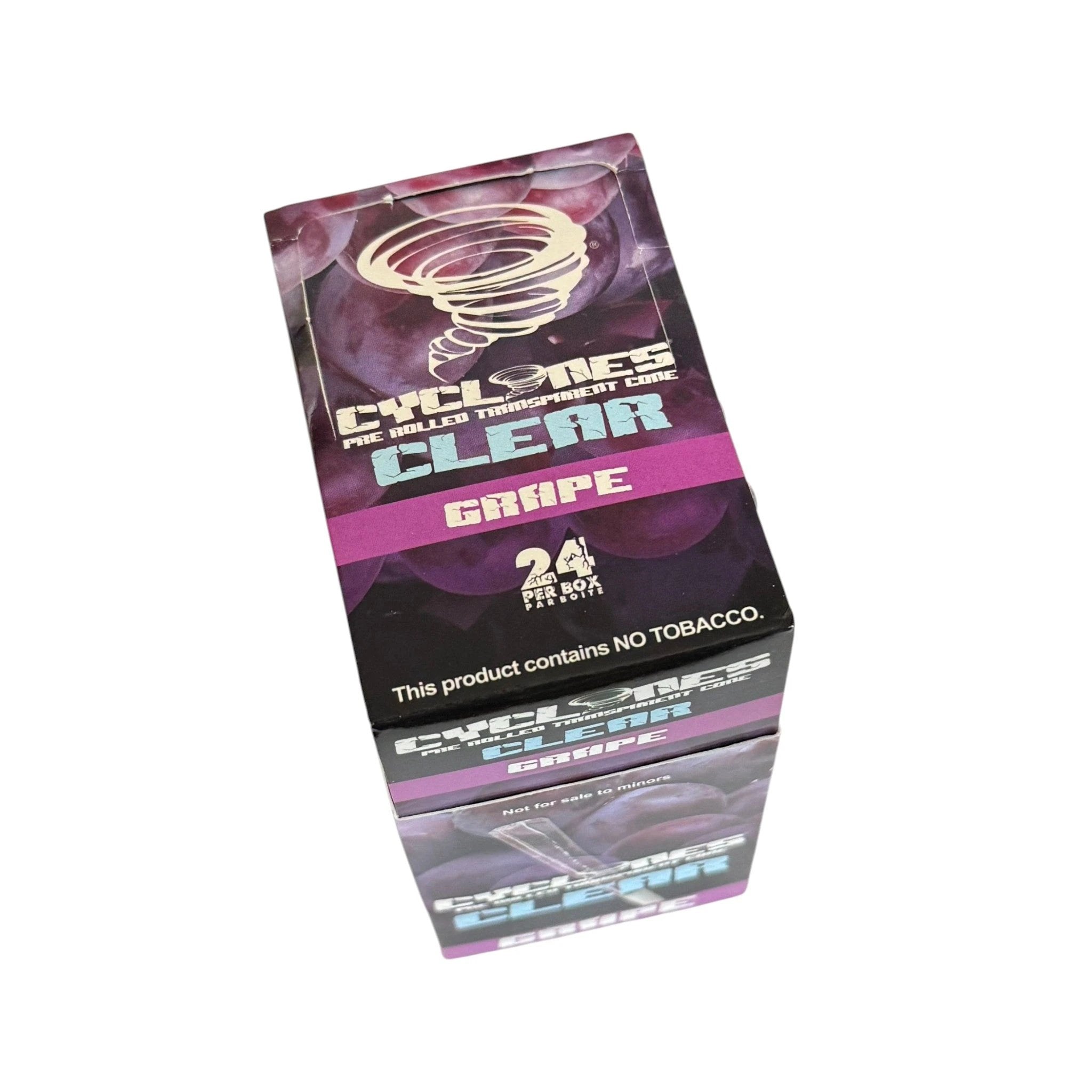 2 Cyclones CLEAR – Transparente Cones mit Traubengeschmack - from DieBallerei