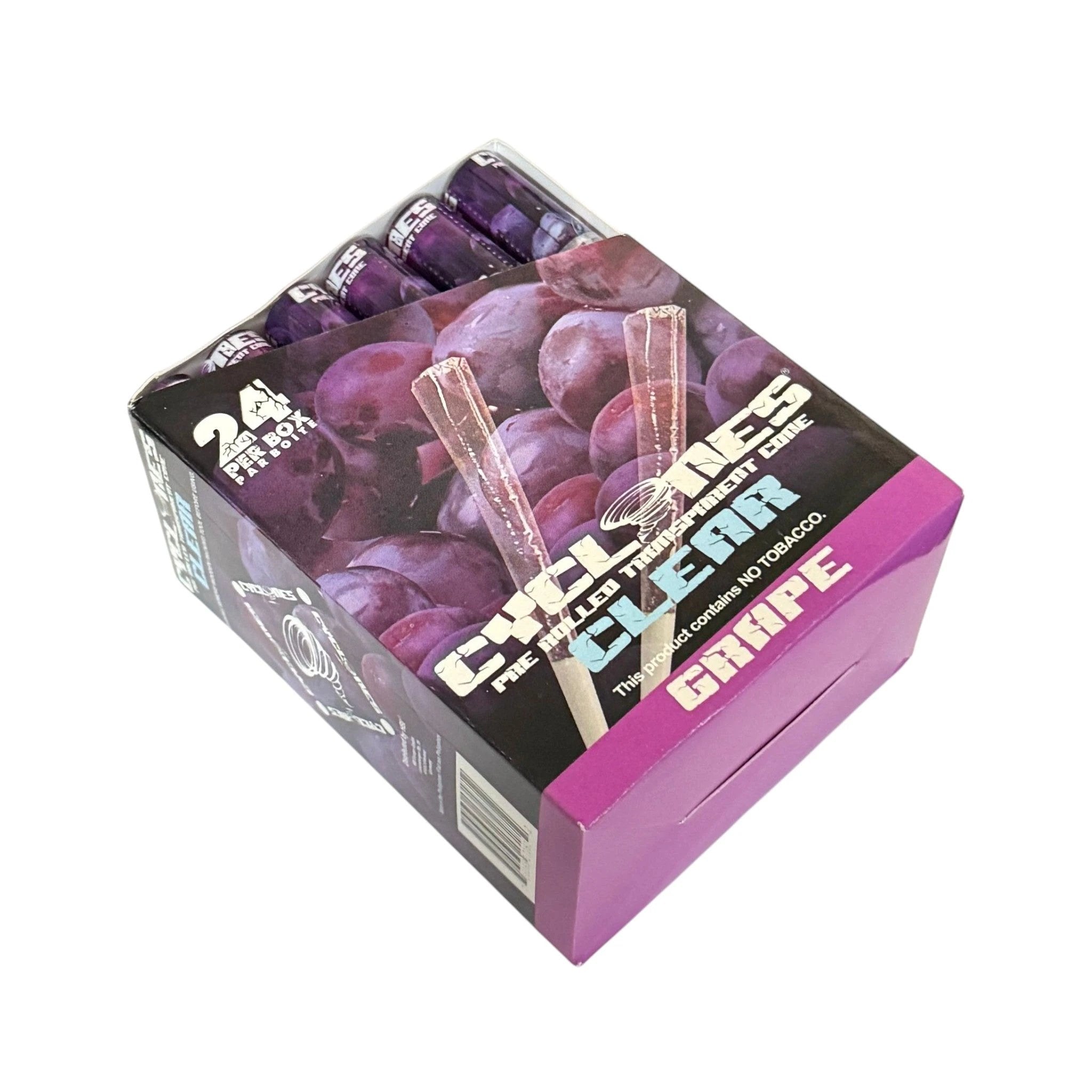 2 Cyclones CLEAR – Transparente Cones mit Traubengeschmack - from DieBallerei