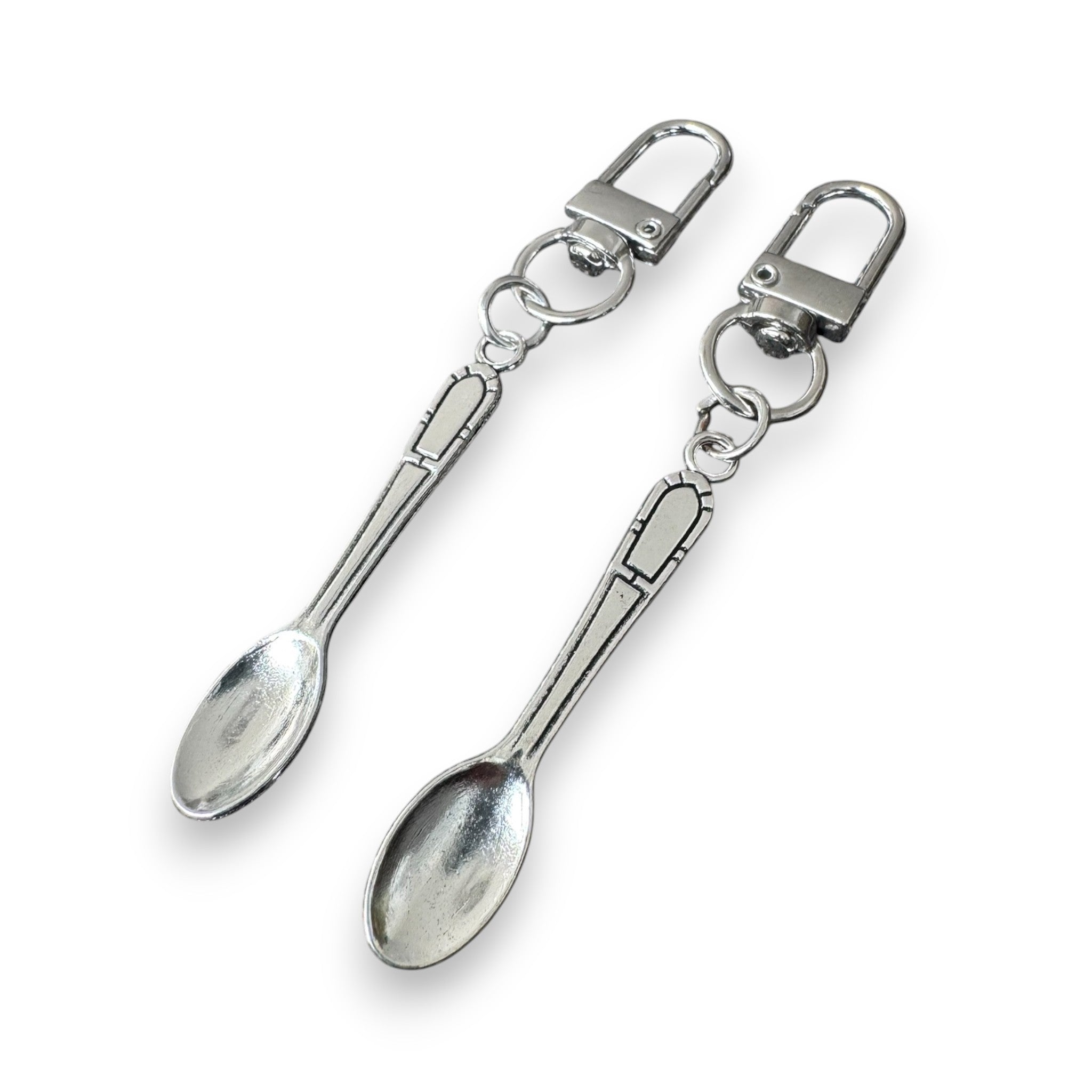 🥄 Mini-Löffel Schlüsselanhänger in Silber – Stil trifft Funktion