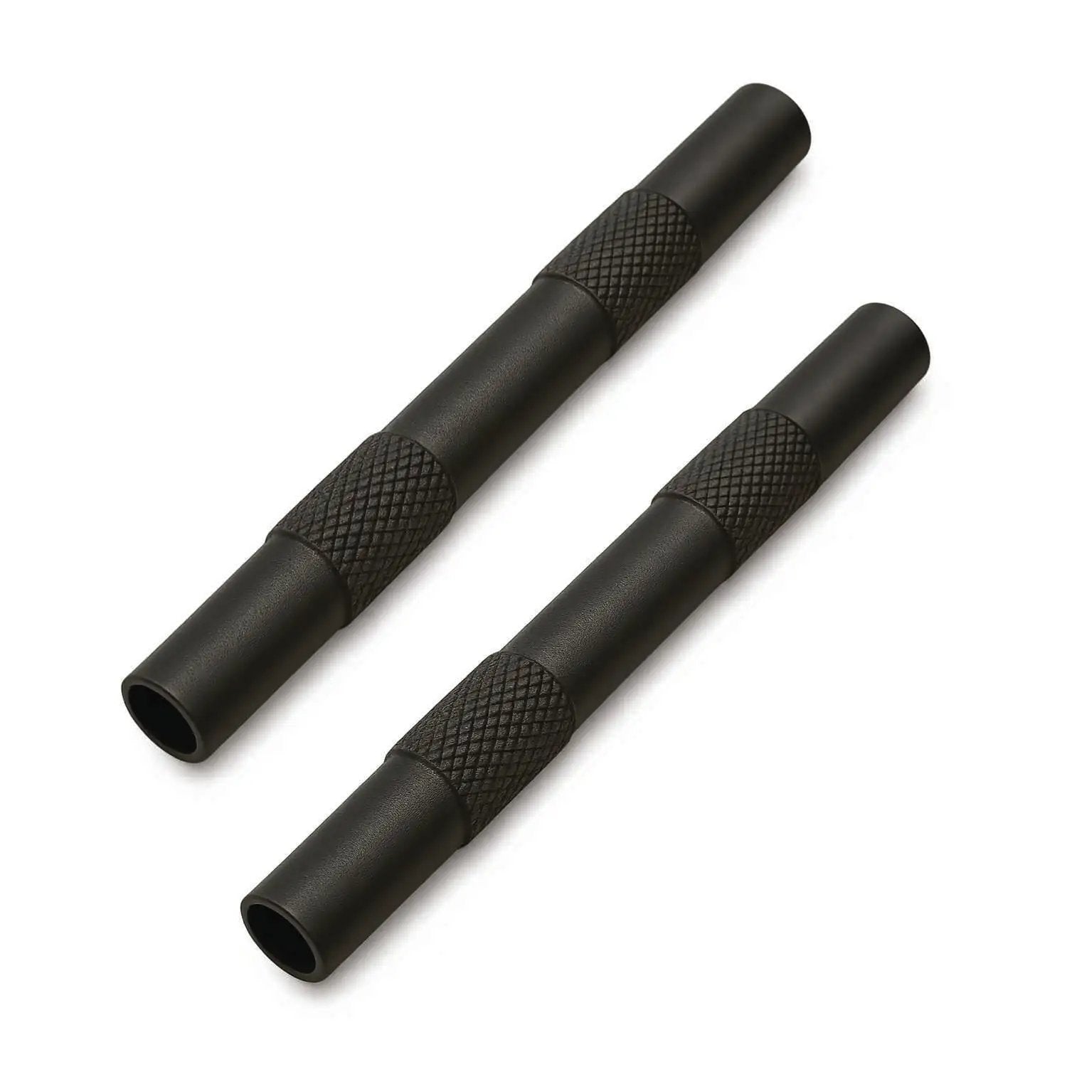 2x Zieh-Röhrchen aus Aluminium – 80mm - Matt schwarz - from DieBallerei