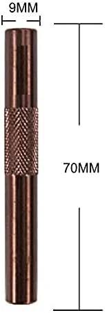 8-teiliges Aluminium-Röhrchen-Set – Schwarz, Braun, Chrom, Silber - Ziehröhrchen from DieBallerei