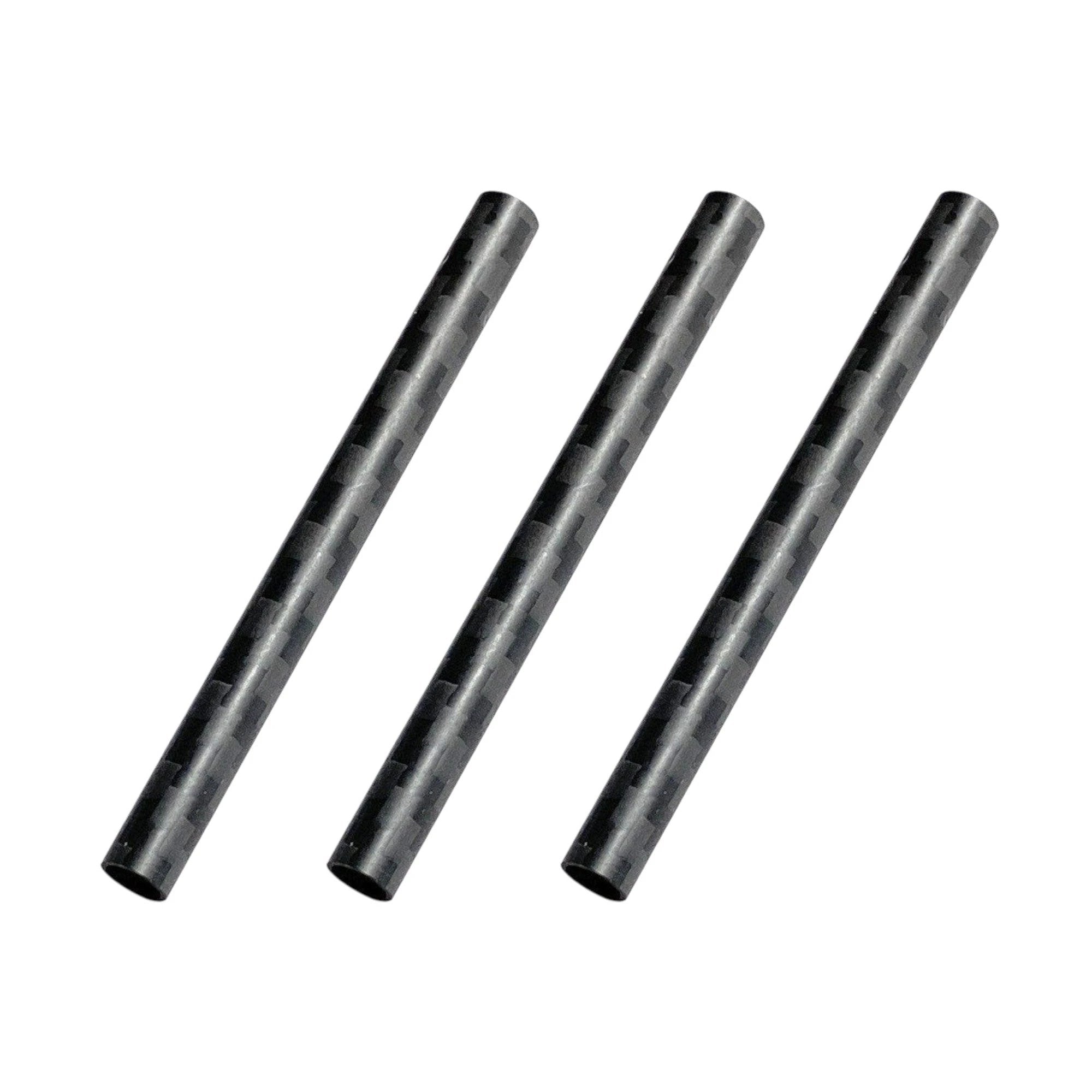 3er-Set Carbonröhrchen 70mm Länge, 8mm Außendurchmesser – Hochwertige Kohlefaser-Röhrchen - from DieBallerei