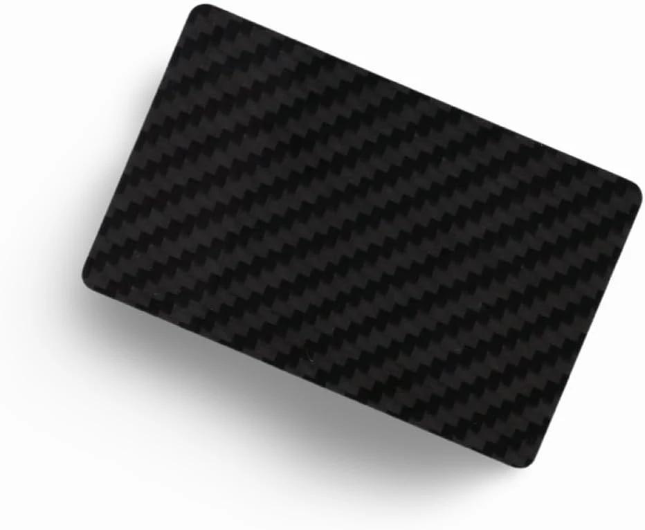 Set: Carbonfaser Unterlage (22x14cm) & Hack-Karte – Edles Design - from DieBallerei