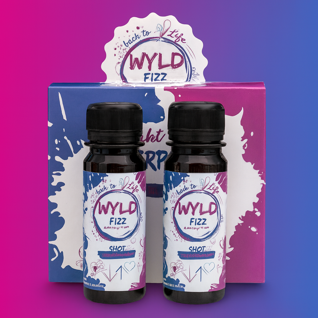 4er SET - WYLD FIZZ ENERGY – Back to Life Shot Party Recovery2