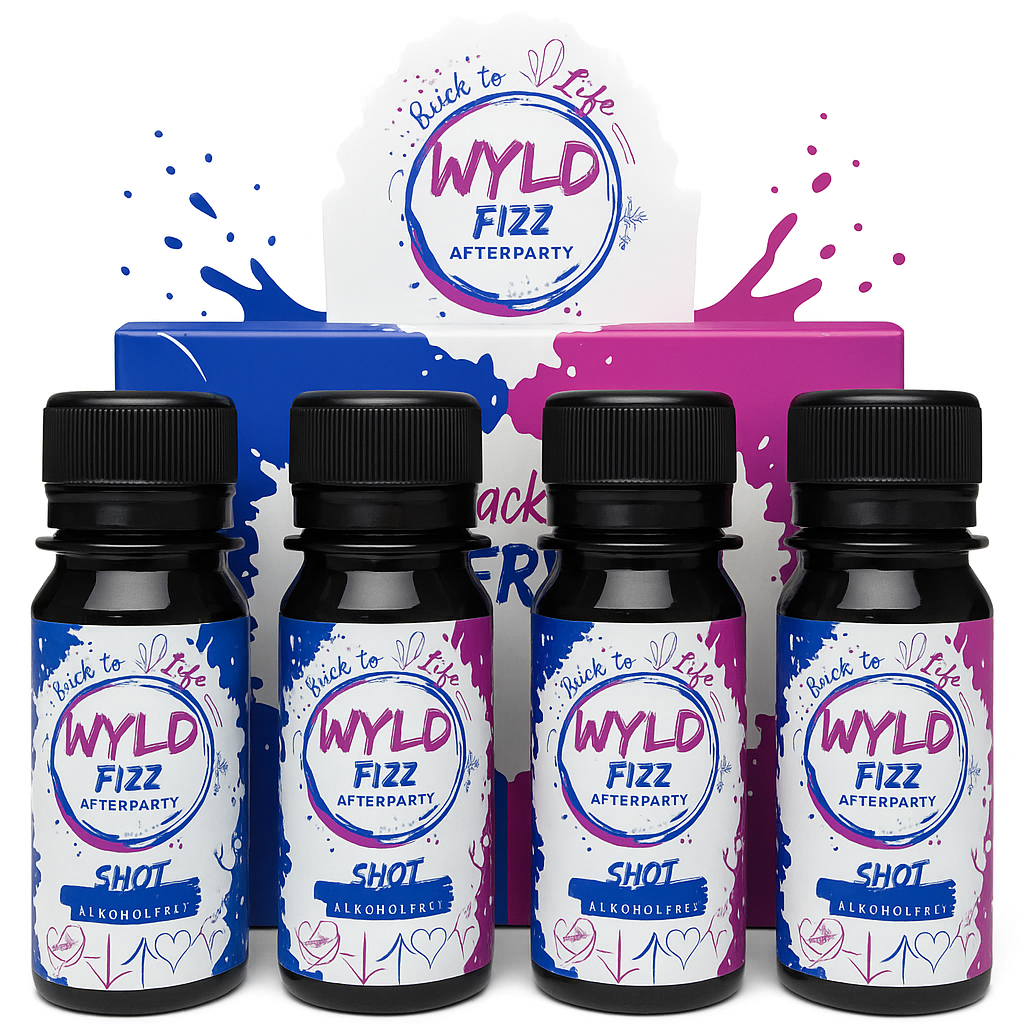 4er SET - WYLD FIZZ ENERGY – Back to Life Shot Party Recovery2