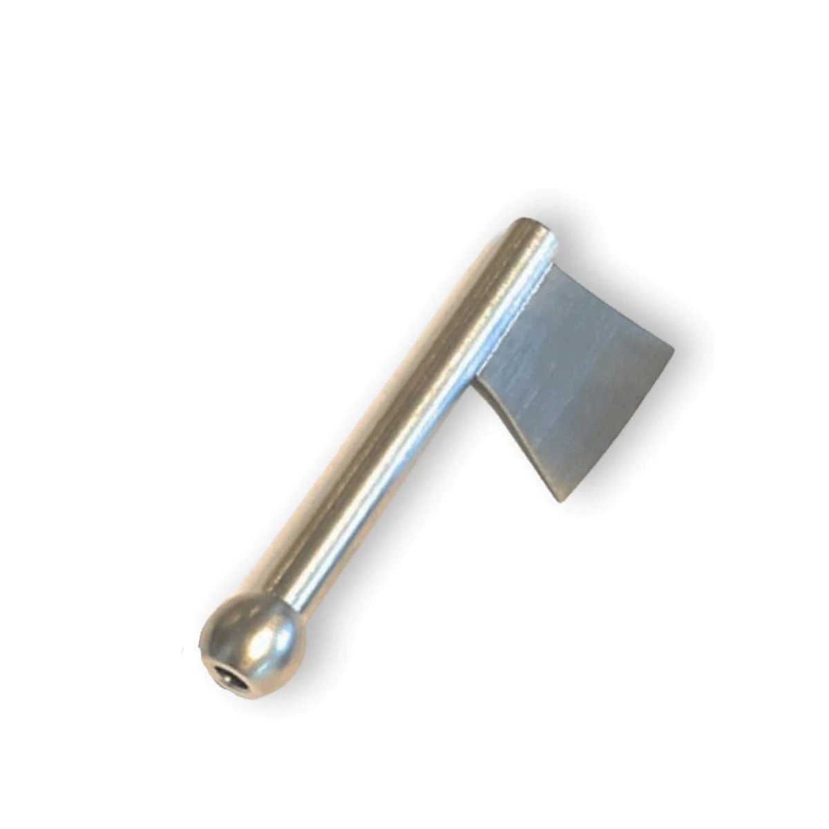 Silbernes Metall-Ziehröhrchen mit Beil-Klingenrand – Präzise & Einzigartig - from DieBallerei