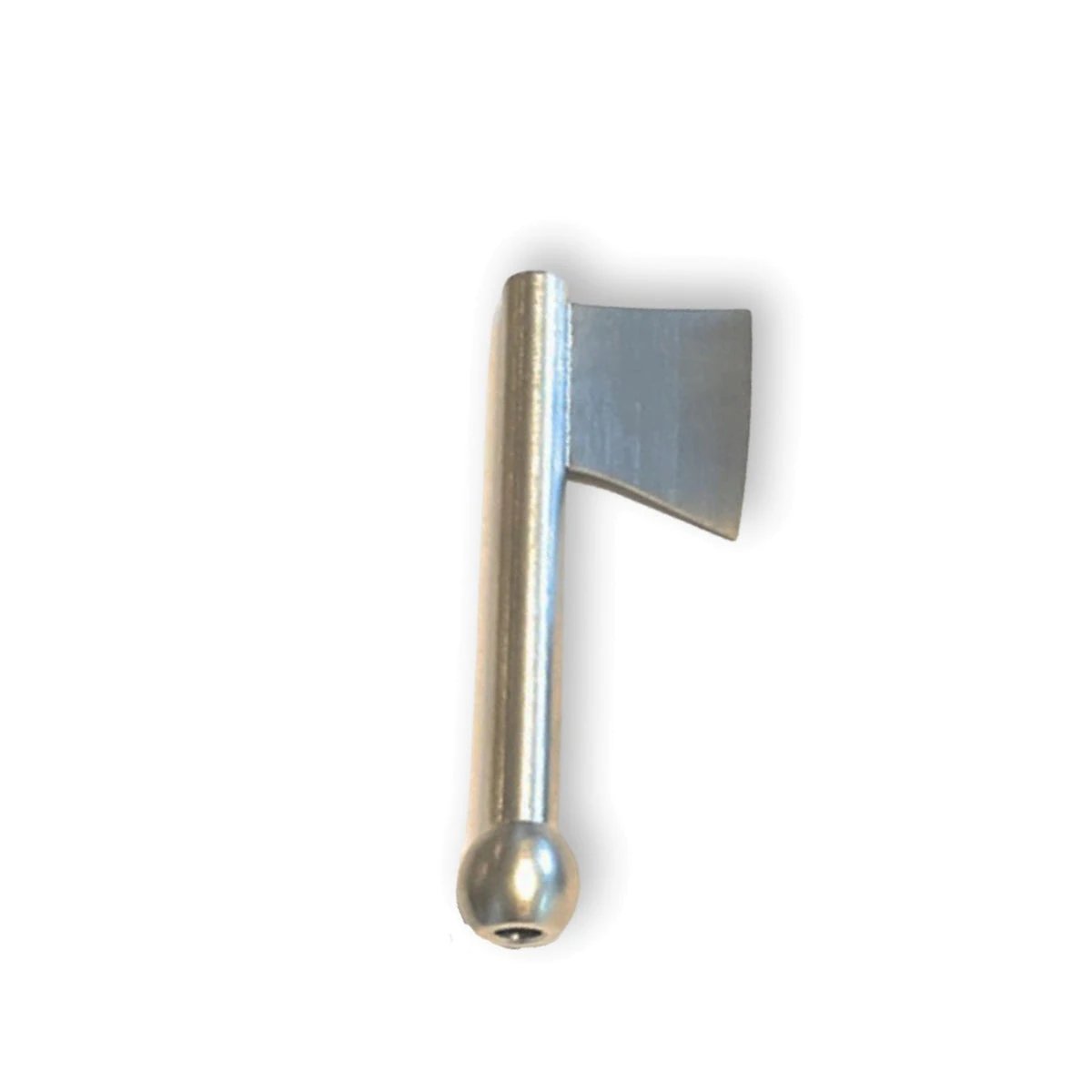 Silbernes Metall-Ziehröhrchen mit Beil-Klingenrand – Präzise & Einzigartig - from DieBallerei