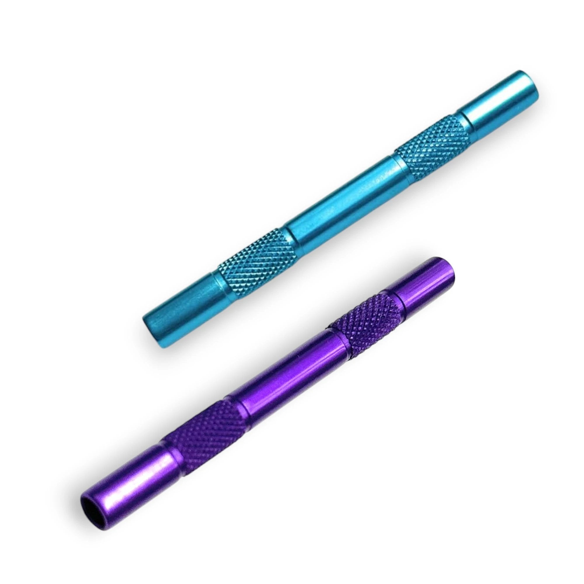 Zieh-Röhrchen Set aus hochwertigem Aluminium in Türkis & Lila – 80mm - from DieBallerei