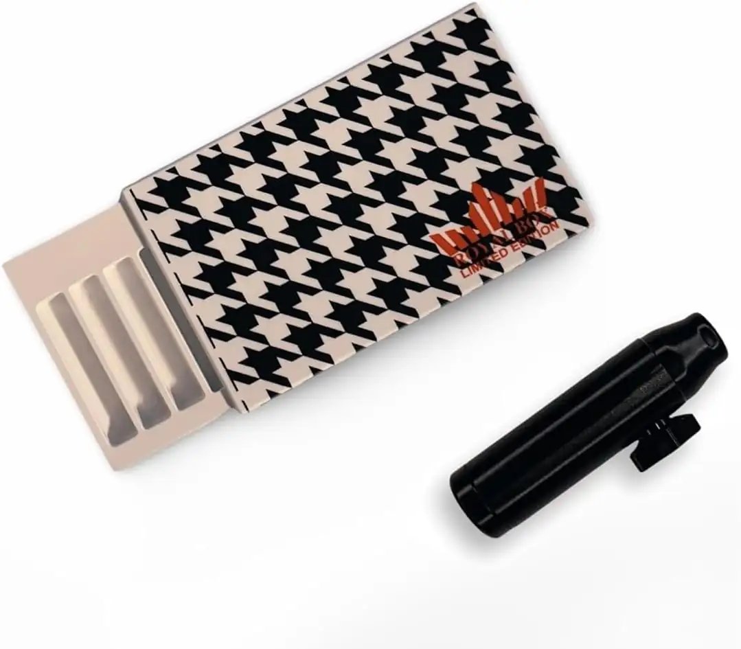'Royal Box' Special Edition – Black & White Stoffmuster + Alu Spender - from DieBallerei