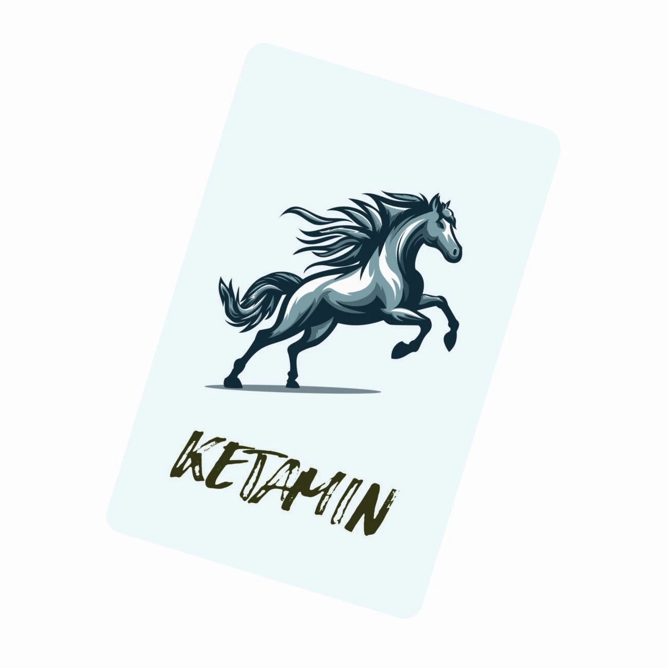 Hack-Karte „KETAMIN“ – Galopp für die Sinne - from DieBallerei