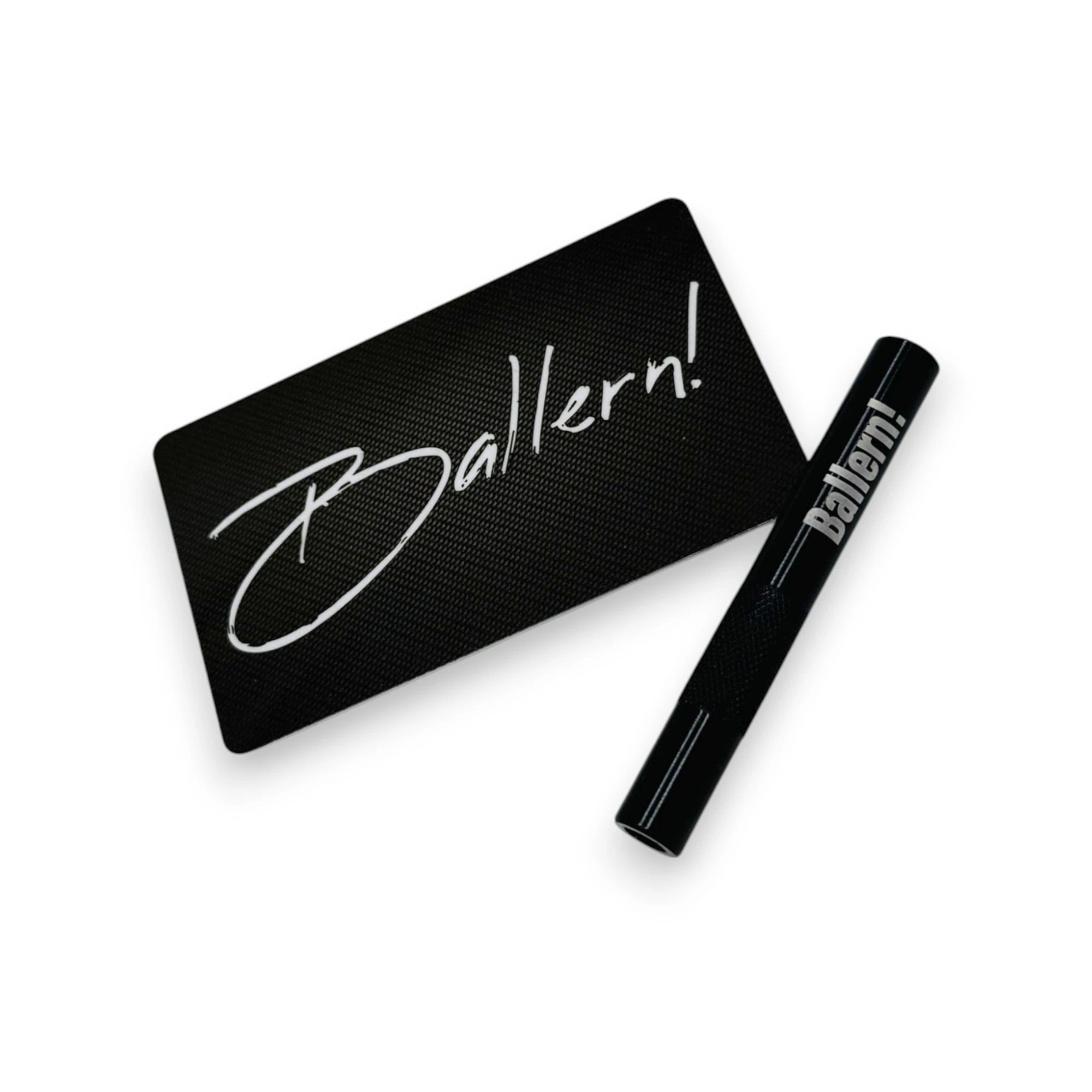 Röhrchen-Set „Ballern!“ – Alu-Röhrchen mit Gravur & Hack-Karte - from DieBallerei