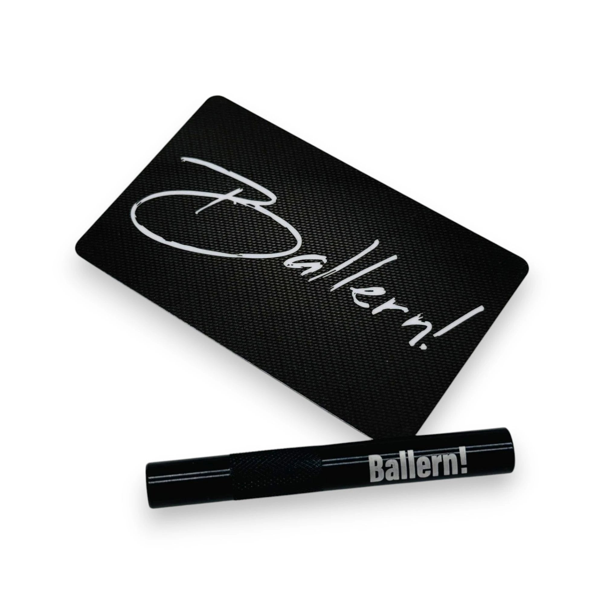 Röhrchen-Set „Ballern!“ – Alu-Röhrchen mit Gravur & Hack-Karte - from DieBallerei