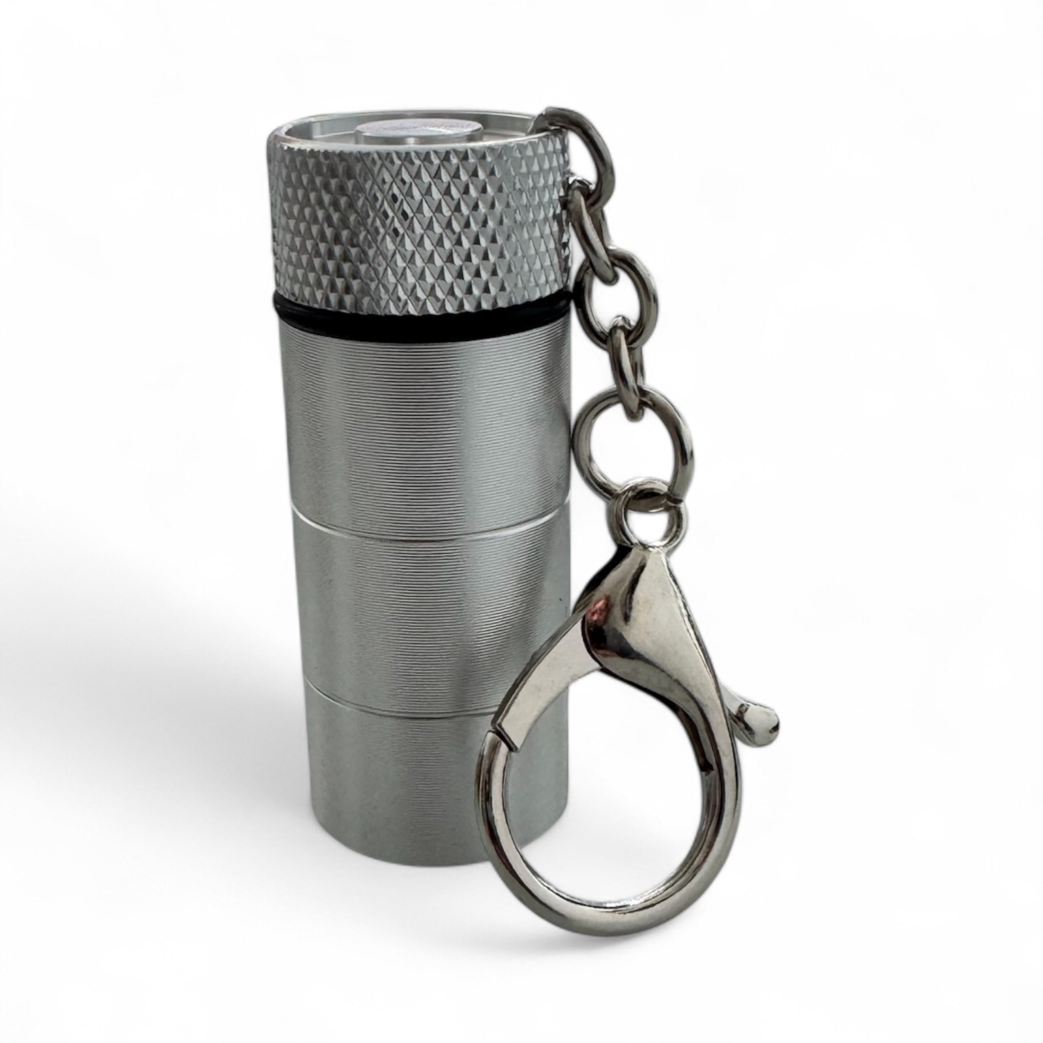 🤍 Aluminium Teleskop-Löffel im Schlüsselanhänger-Format - Silber