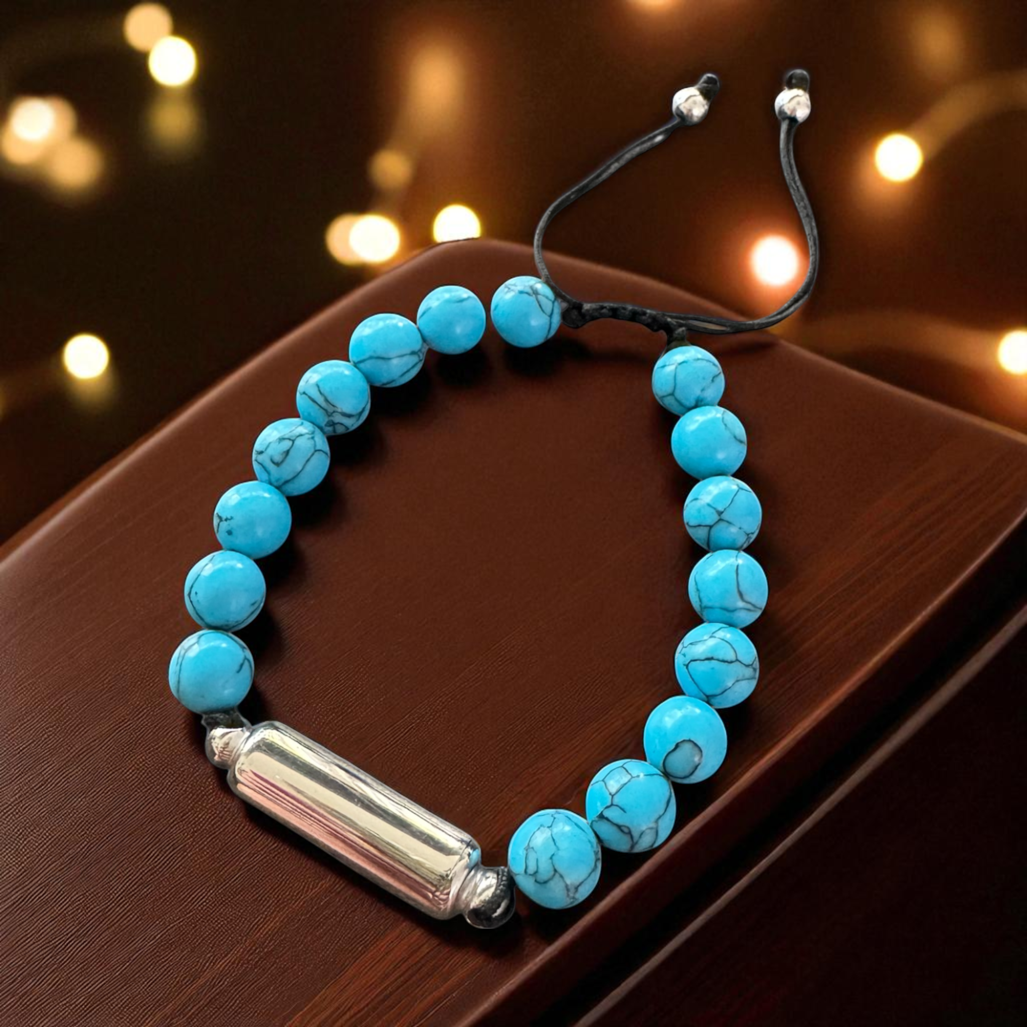 Armband TURQUOISE SECRET – mit Versteck und füllbarer Kapsel Stil