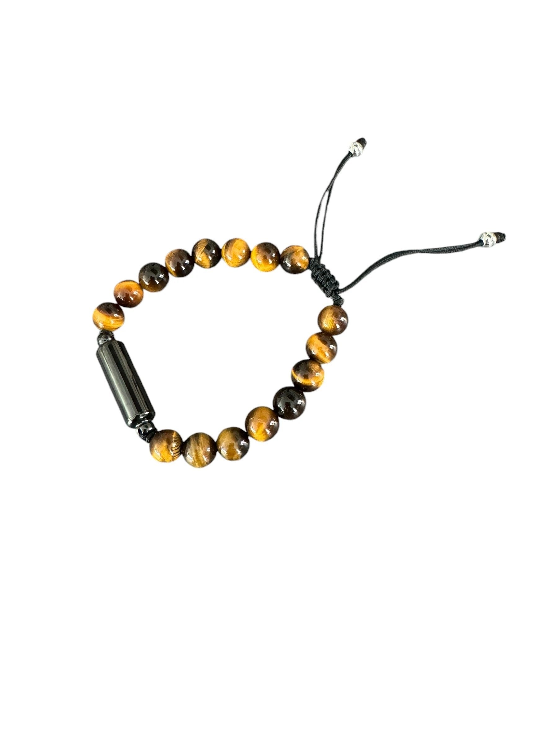 Armband Schwarz/Braun mit Versteck & Füllbarer Kapsel - from DieBallerei