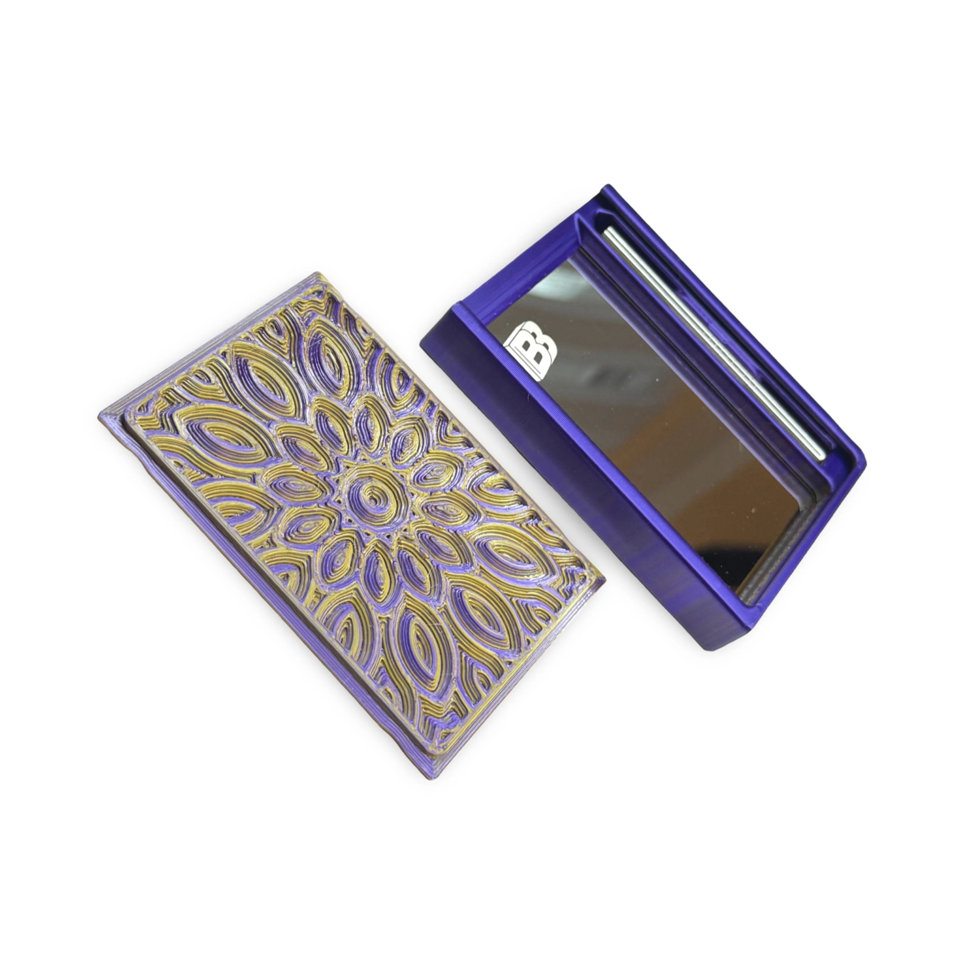 Baller-Box Infinity Blossoms Lila/Gold – inkl. Röhrchen & Karte - from DieBallerei