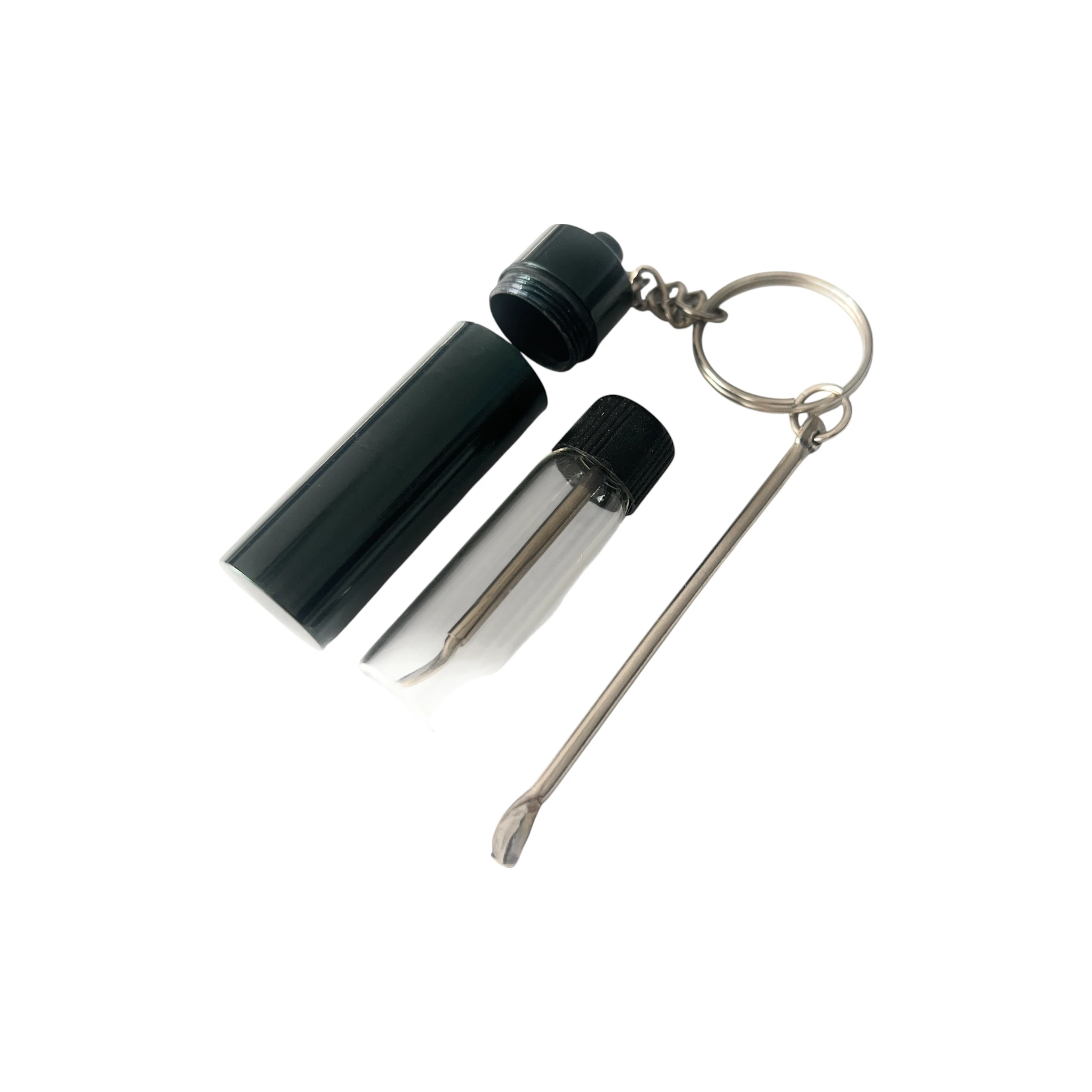 Baller-Fläschchen & Aluminium-Pillenbox Set – Praktisch & Stilvoll schwarz - from DieBallerei