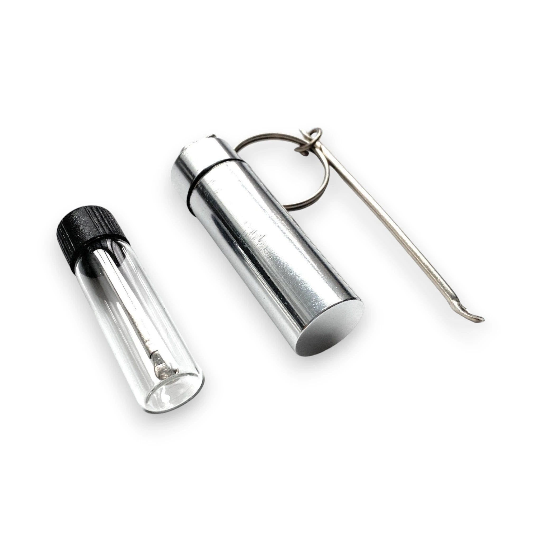 Baller-Fläschchen mit Teleskoplöffel + Aufbewahrungsbox mit Anhänger und Löffel - from DieBallerei