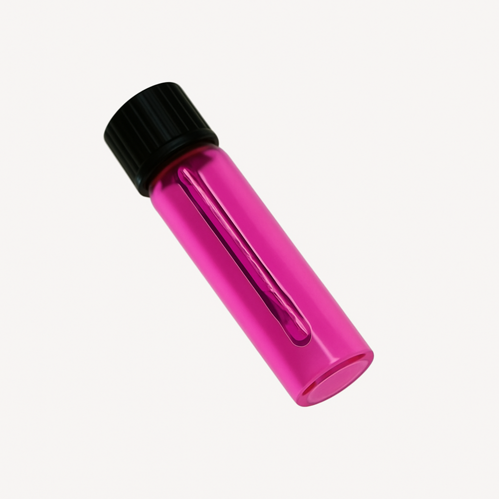 Baller-Fläschchen mit Teleskoplöffel & Mini-Trichter – MagentaPink