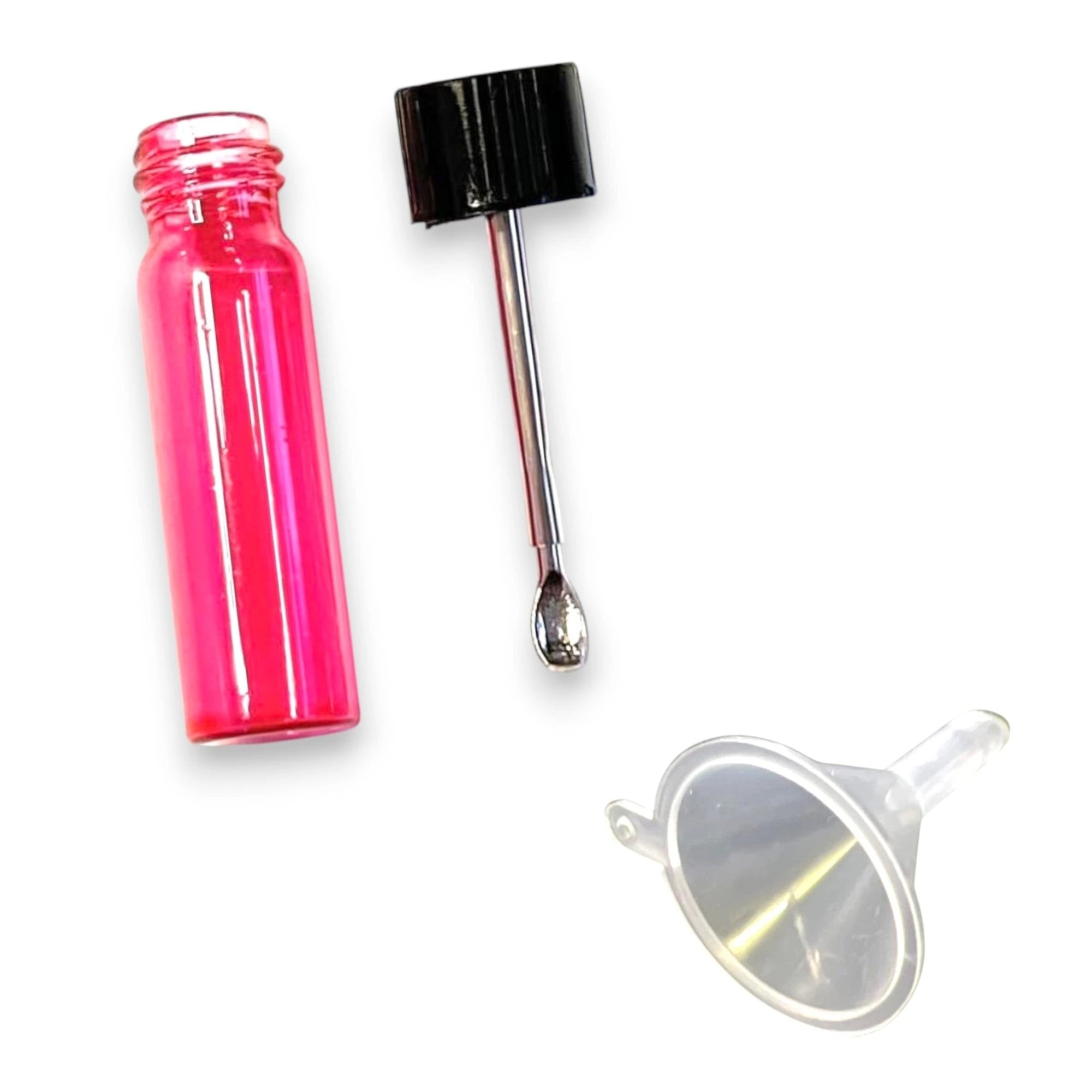 Baller-Fläschchen mit Teleskoplöffel & Mini-Trichter – Magenta/Pink - from DieBallerei