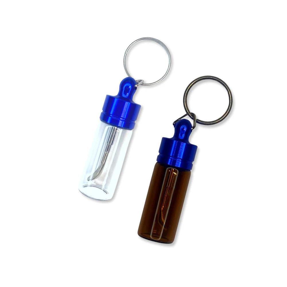 Praktischer Spender mit Teleskoplöffel & Schlüsselanhänger – Blau - from DieBallerei