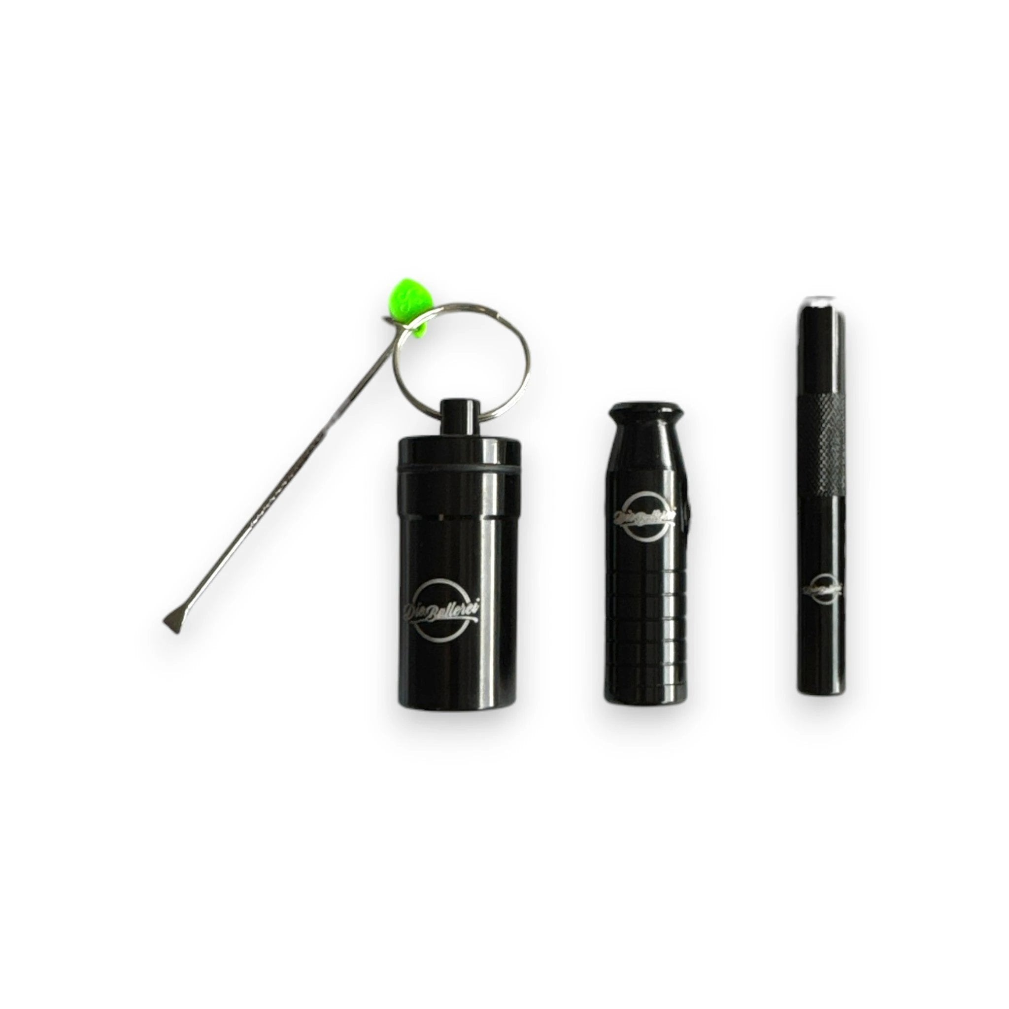 Ballerset - Dosierer, Ziehröhrchen & Aufbewahrungsbox mit Löffel – Schwarz - from DieBallerei