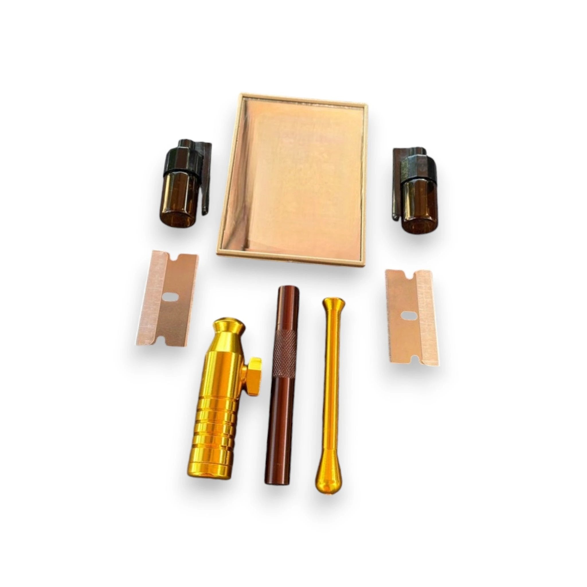 Set "Spiegel Gold/Braun" – Stilvoll, Praktisch & Immer Griffbereit - from DieBallerei