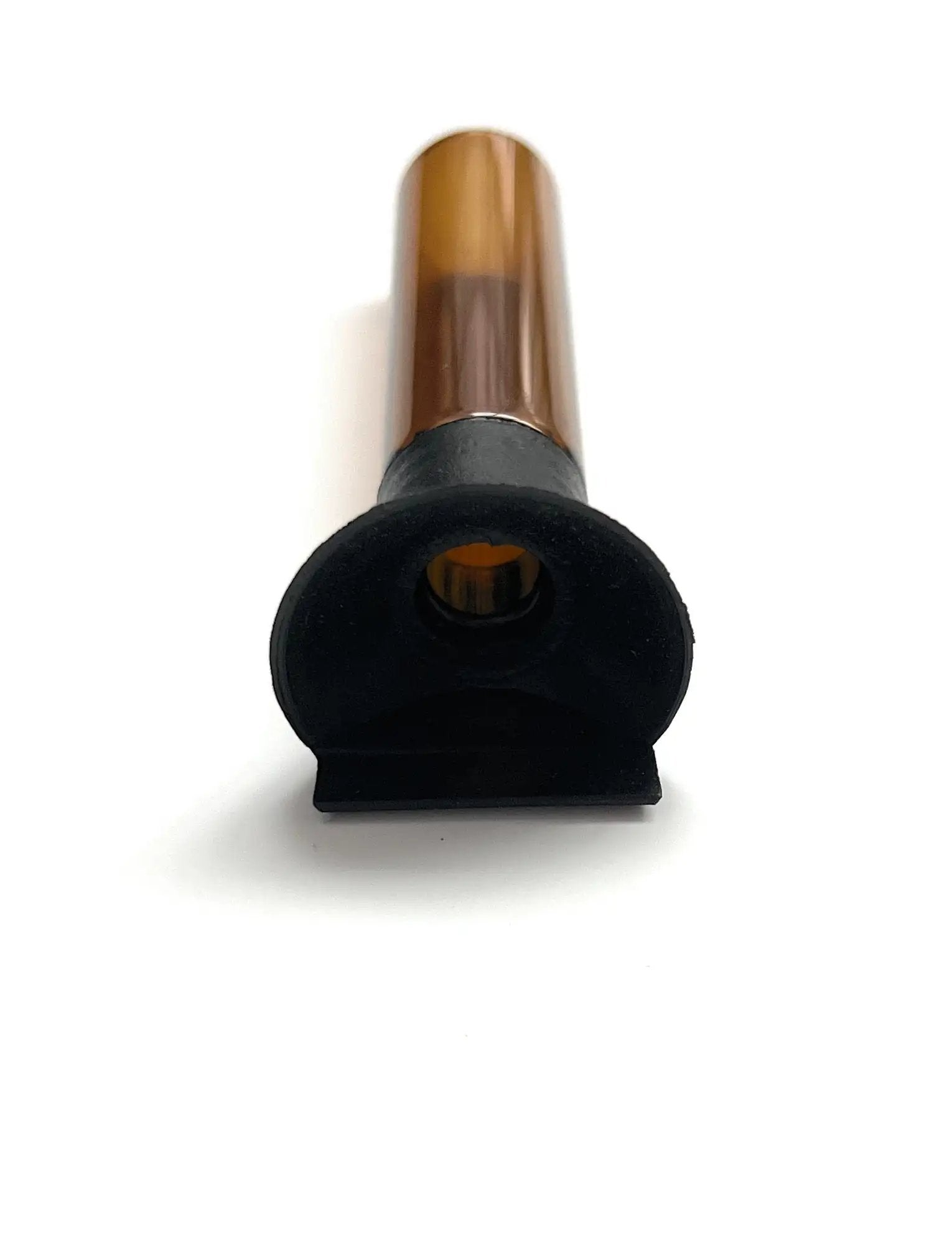 Braunes Glasfläschchen (5,8 cm) mit Schraubdeckel & Befüllhilfe - from DieBallerei