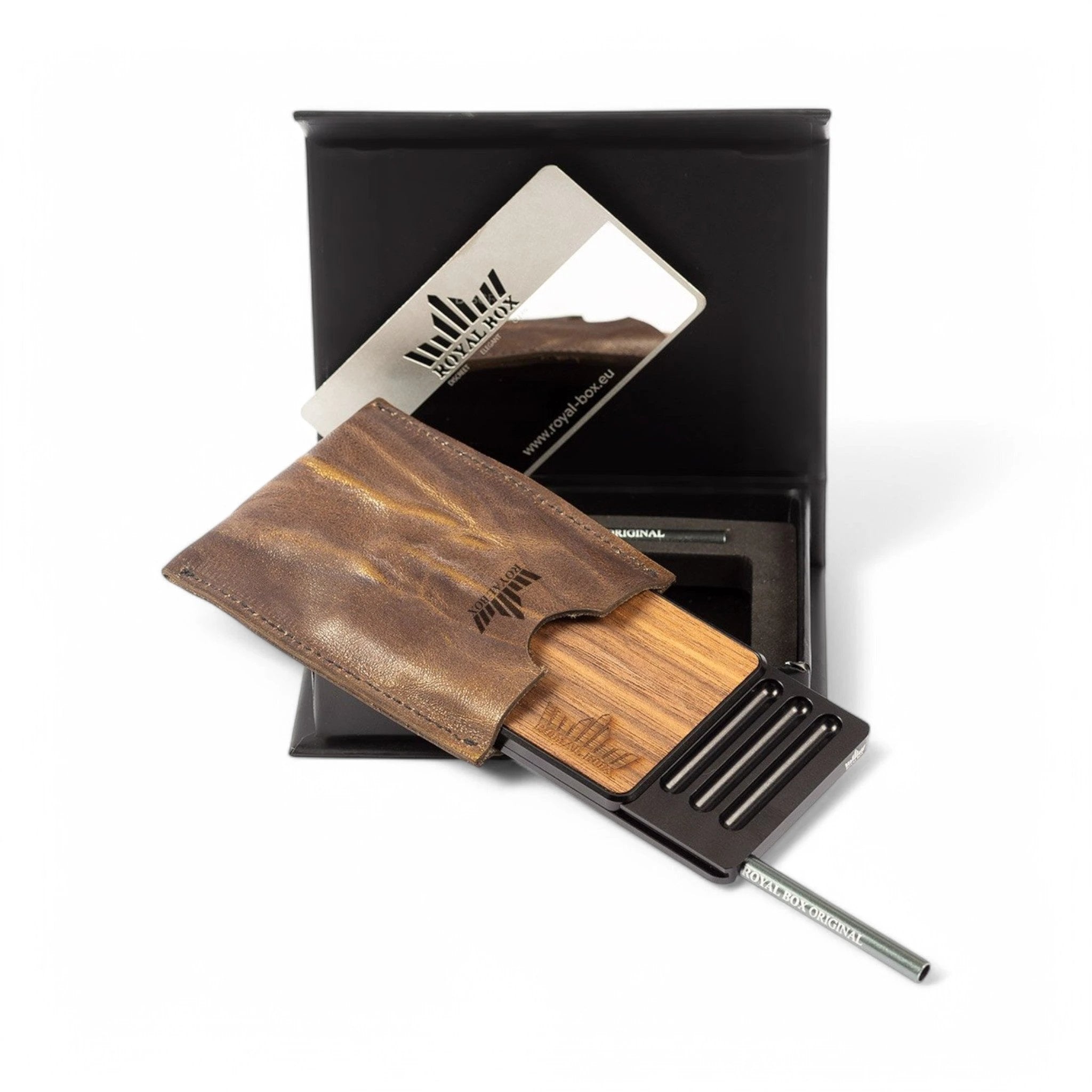 Die Royal Box AMERICAN WALNUT BLACK – Elegante Aufbewahrung im kompakten Design - from DieBallerei