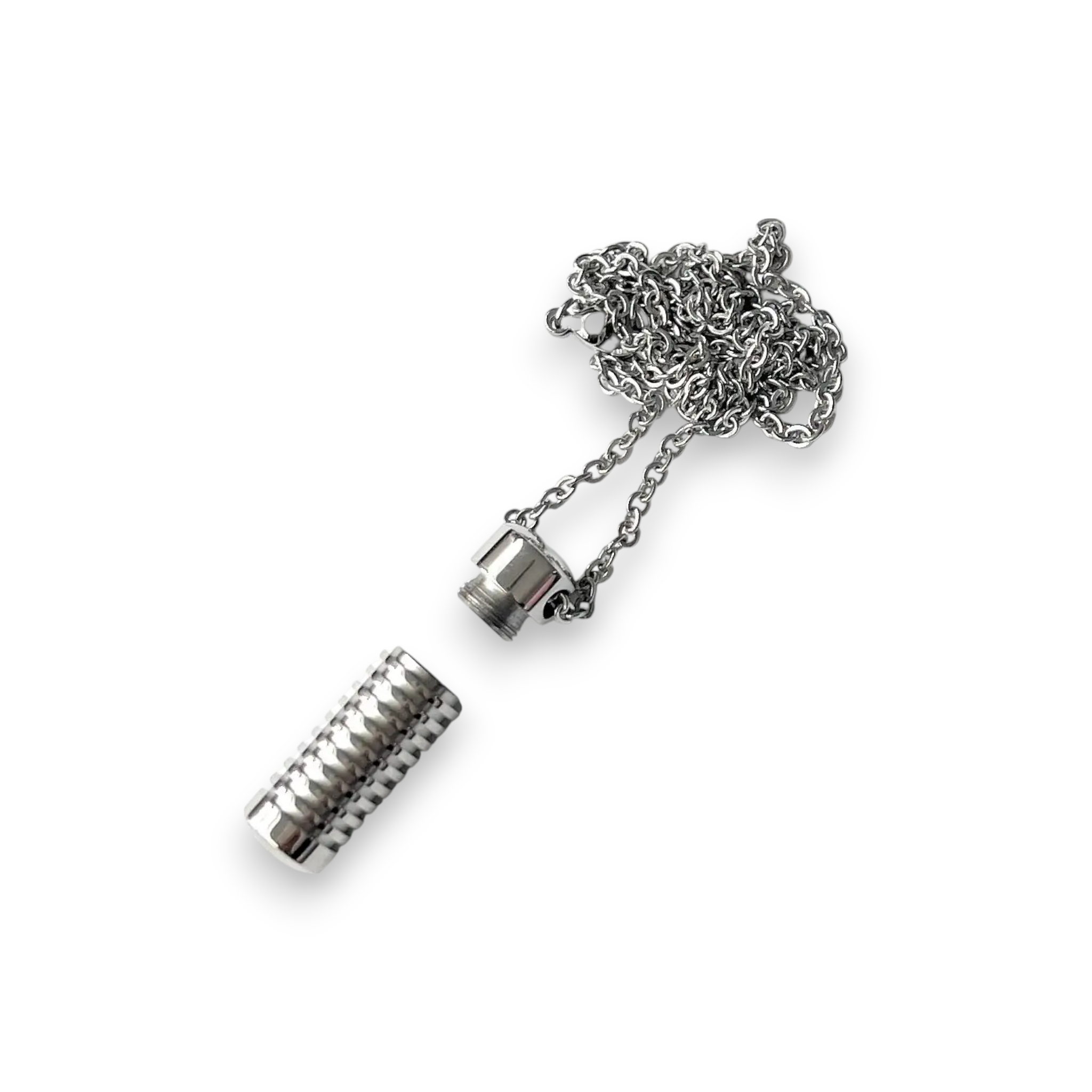 Edelstahl-Halskette mit befüllbarer Kapsel – Diskret & stilvoll