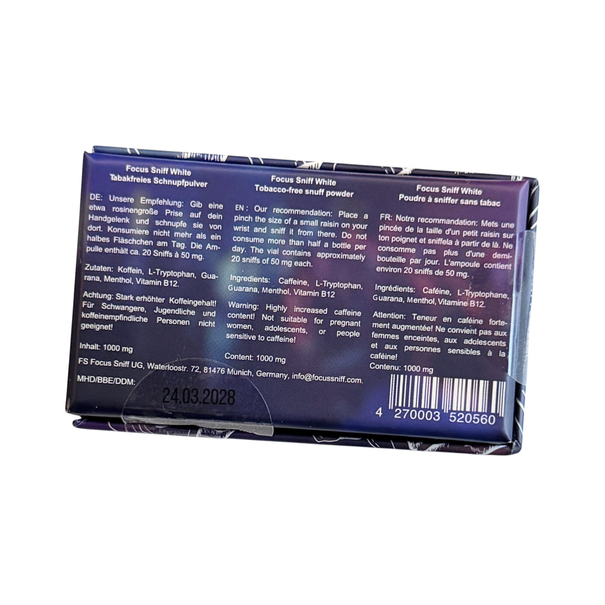 Focus Sniff – Dein Energie-Kick im 1er, 2er oder 3er Pack!