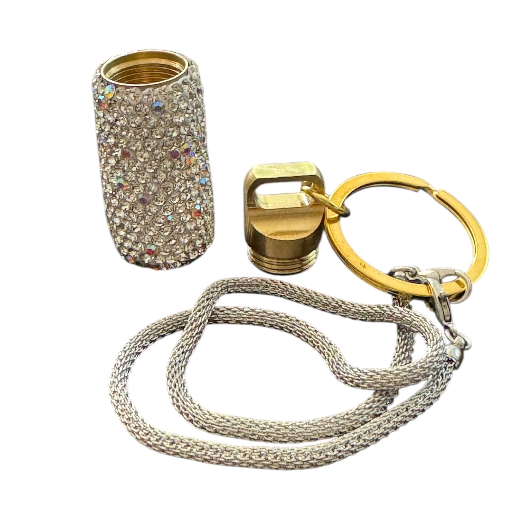 Glitzernde Pillenbox mit Schlüsselanhänger – Stilvolles Geheimversteck to go - from DieBallerei