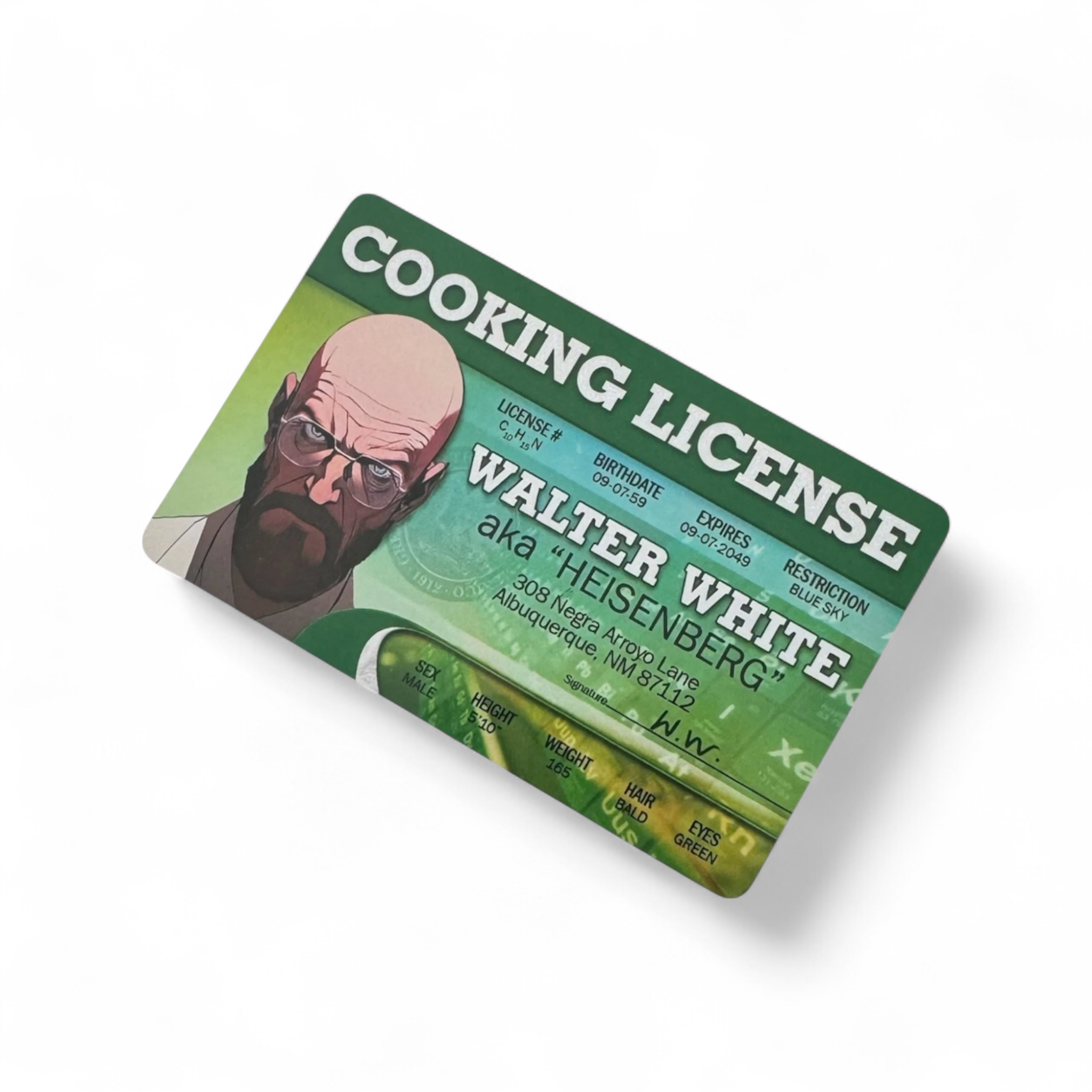 HACK-Karte "COOKING LICENSE" Heisenberg/Walter White Style