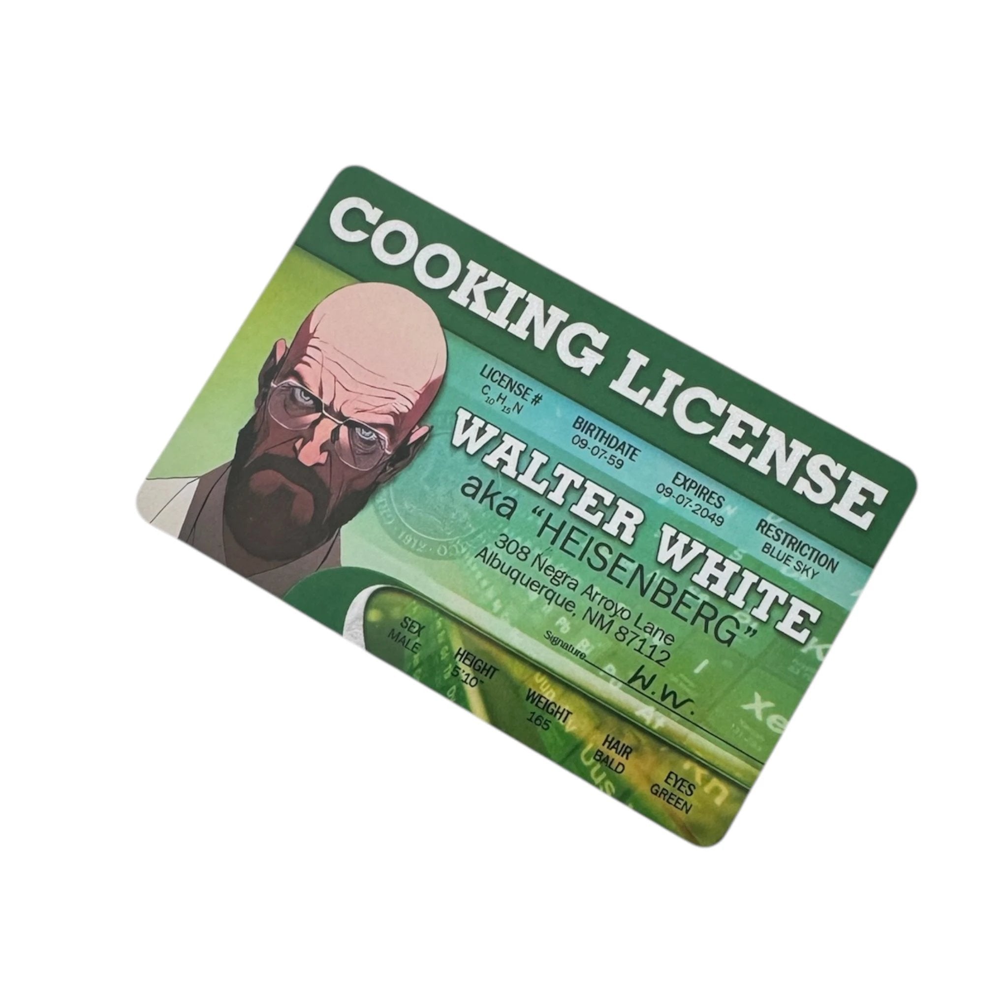 HACK-Karte "COOKING LICENSE" Heisenberg/Walter White Style - from DieBallerei