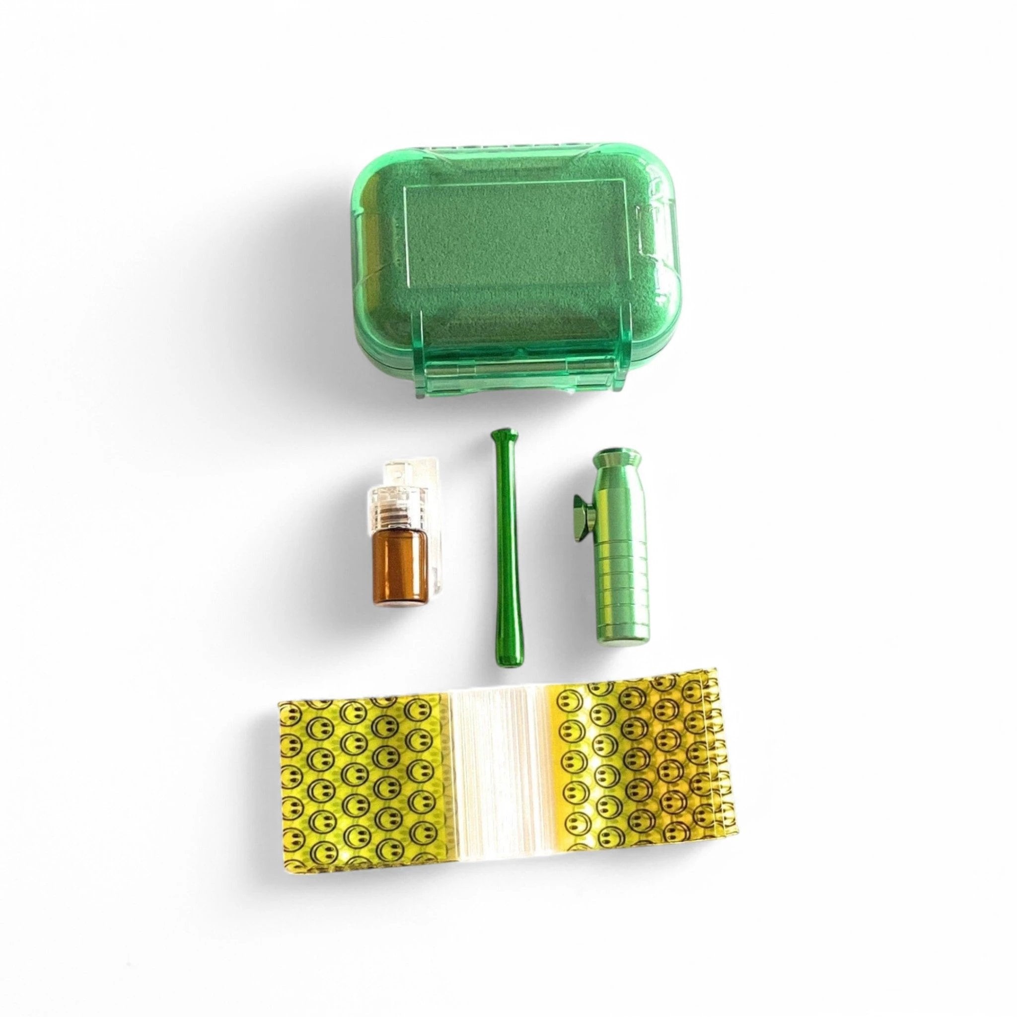 Hard Case Schnupftabak Set "Locker" Grün – Kompakt, Sicher & Immer Griffbereit - from DieBallerei
