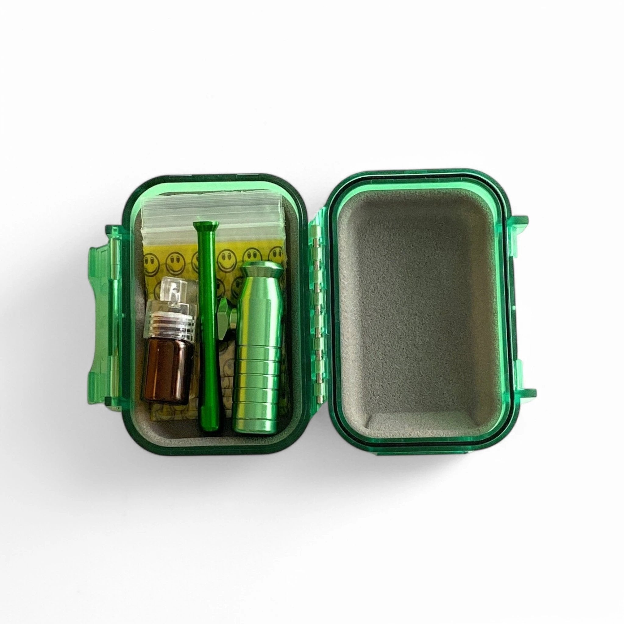 Hard Case Schnupftabak Set "Locker" Grün – Kompakt, Sicher & Immer Griffbereit - from DieBallerei