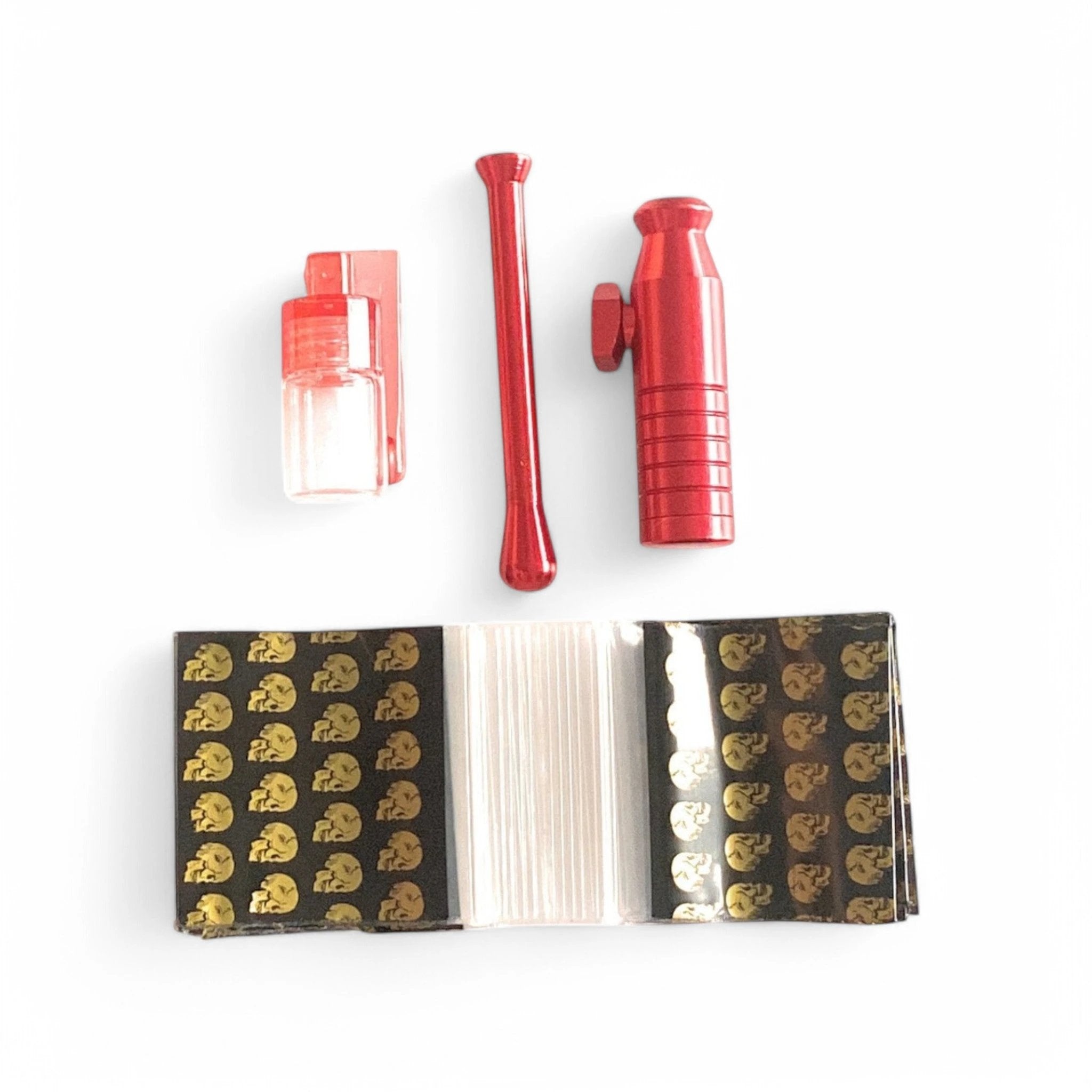 Hard Case Schnupftabak Set "Locker" Rot – Kompakt, Sicher & Immer Griffbereit - from DieBallerei