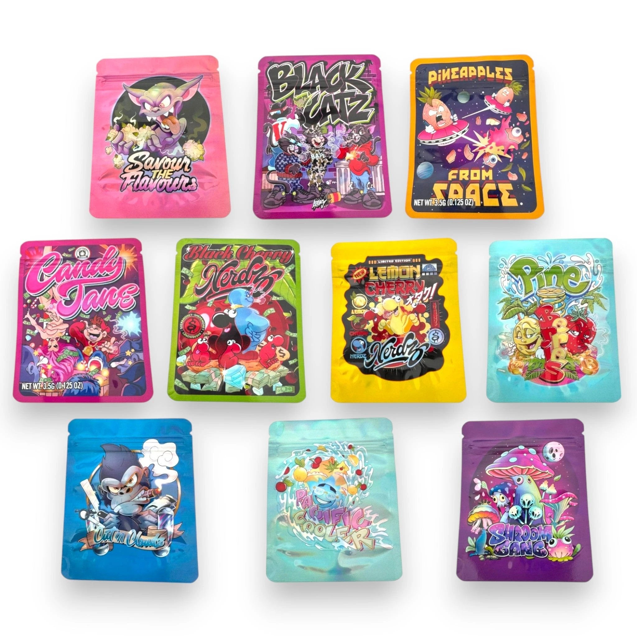 Holo ZIP Lock Beutel – Stylische & sichere Aufbewahrung - 10er Pack - from DieBallerei