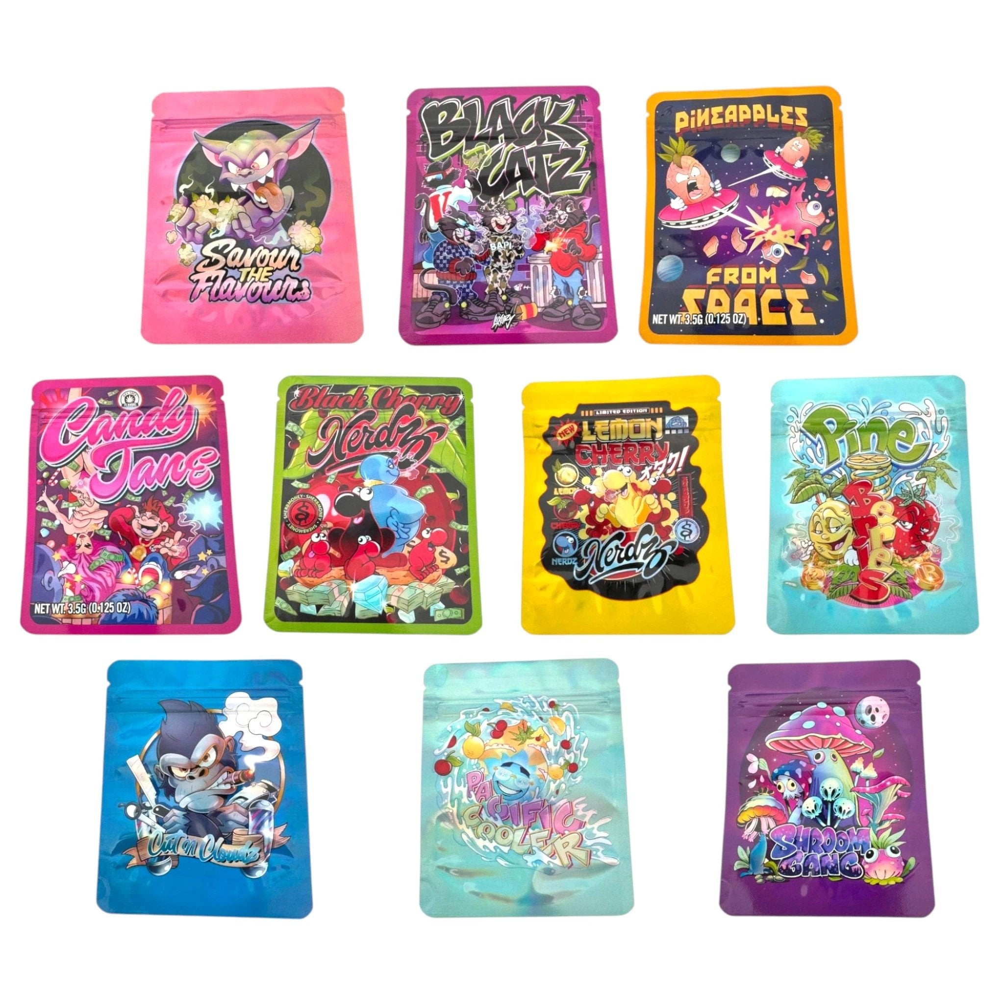 Holo ZIP Lock Beutel – Stylische & sichere Aufbewahrung - 10er Pack - from DieBallerei