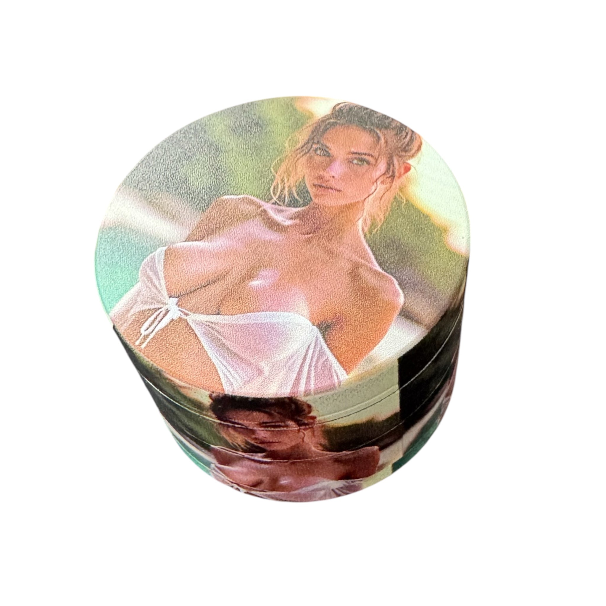 Hot & Heavy – 50 mm Grinder (4-teilig) mit sexy Girl Motiv