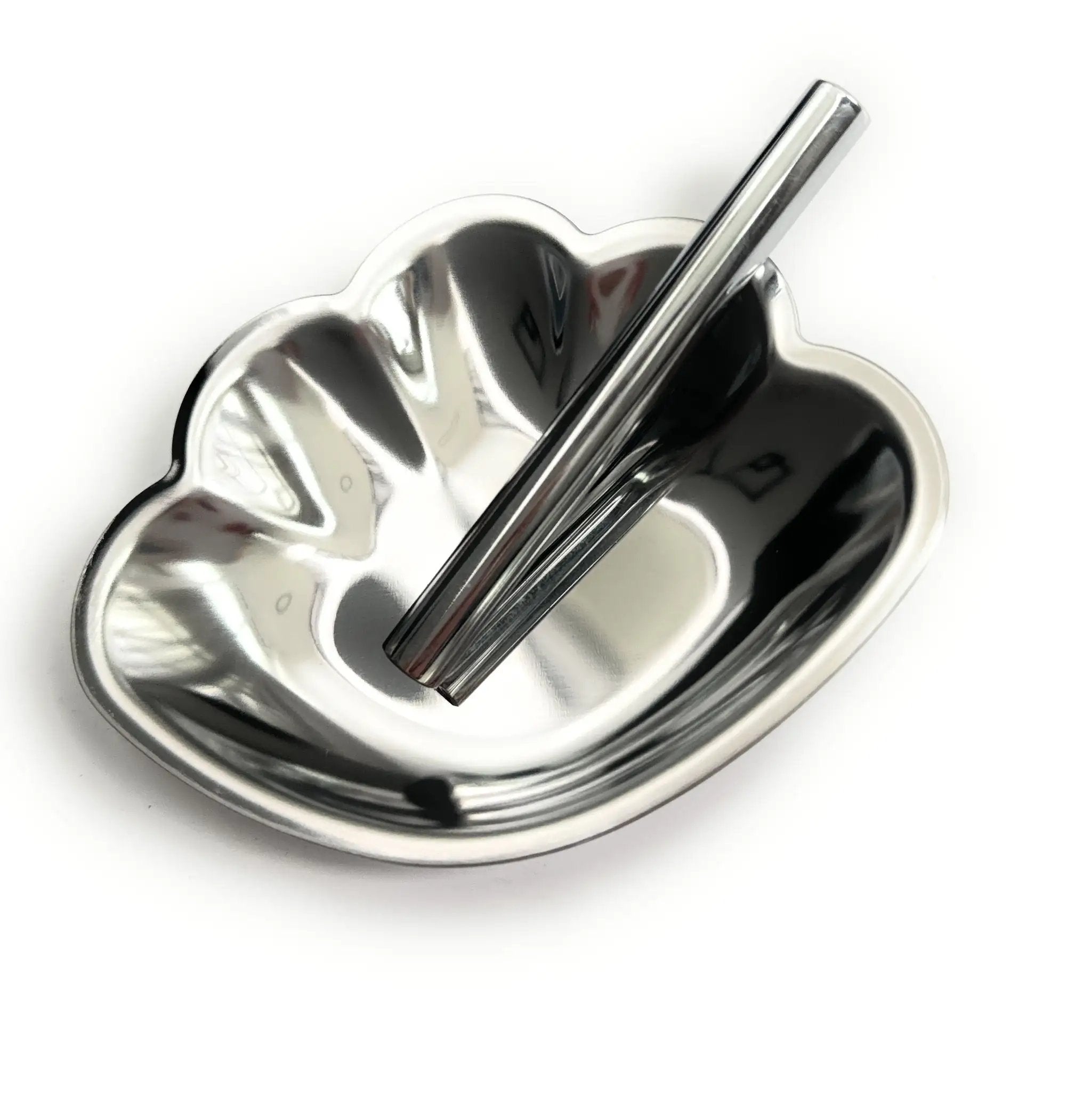 Set Silberne Muschel-Ziehunterlage aus Metall – Edles Design & Praktische Größe - from DieBallerei