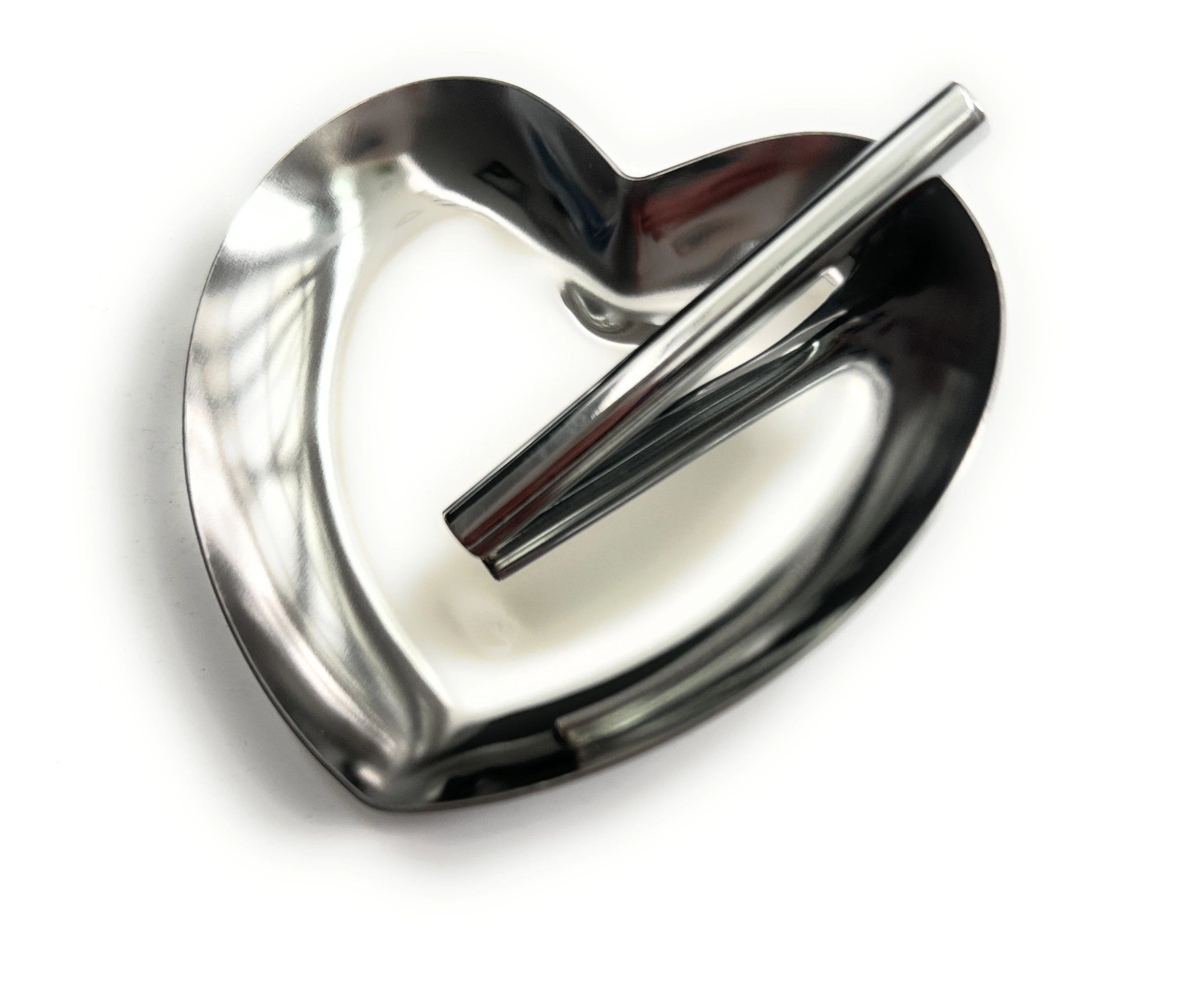 Set Silberne Herz-Ziehunterlage aus Metall – Edles Design & Praktische Größe - from DieBallerei