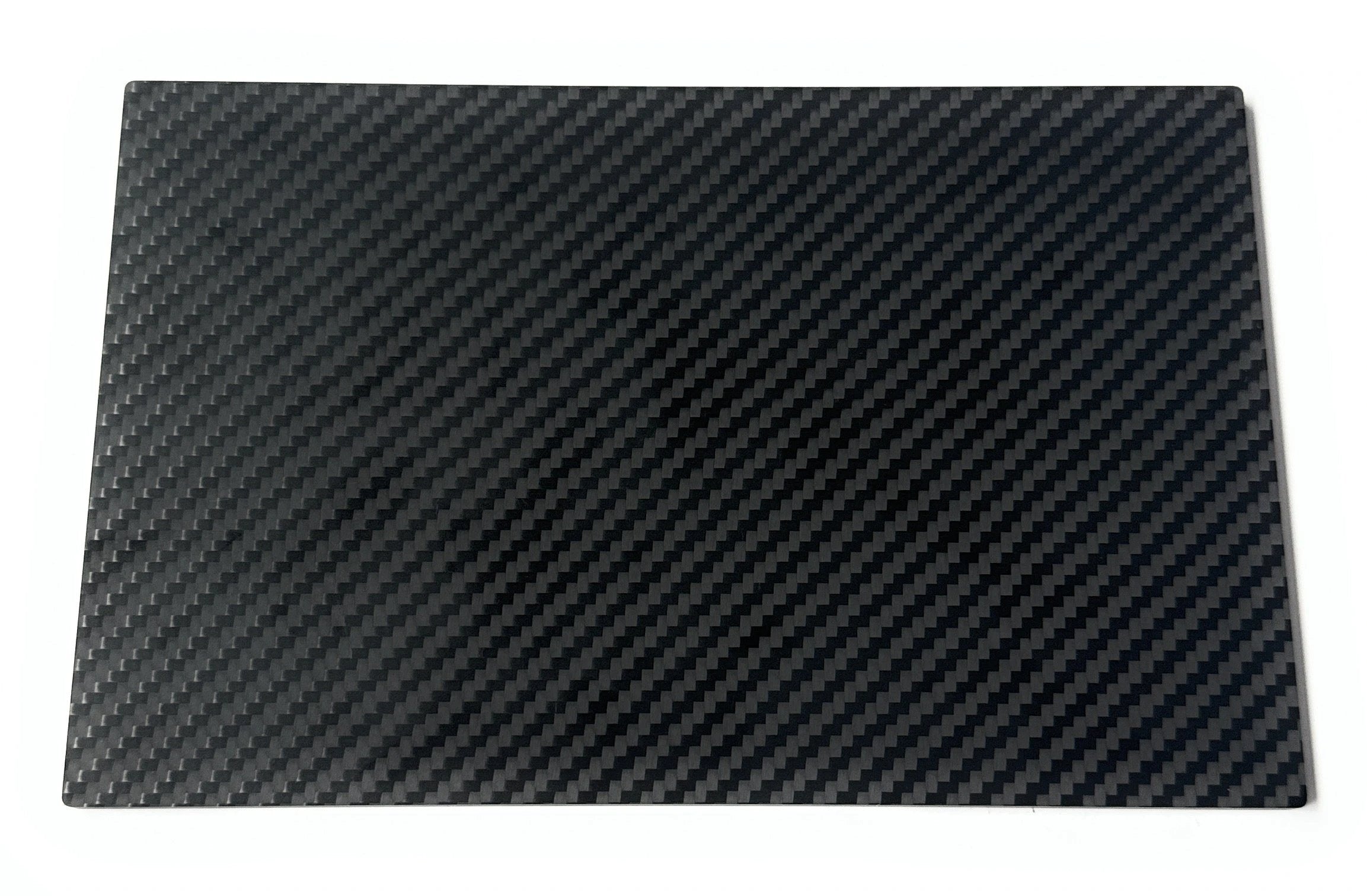 Set: Carbonfaser Unterlage (22x14cm) & Hack-Karte – Edles Design - from DieBallerei