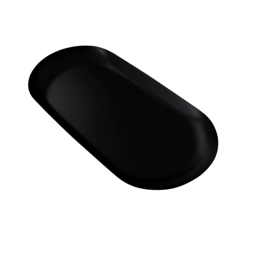 Metal Tray in Ornamental Style – Matte Black | Noble drawing pad